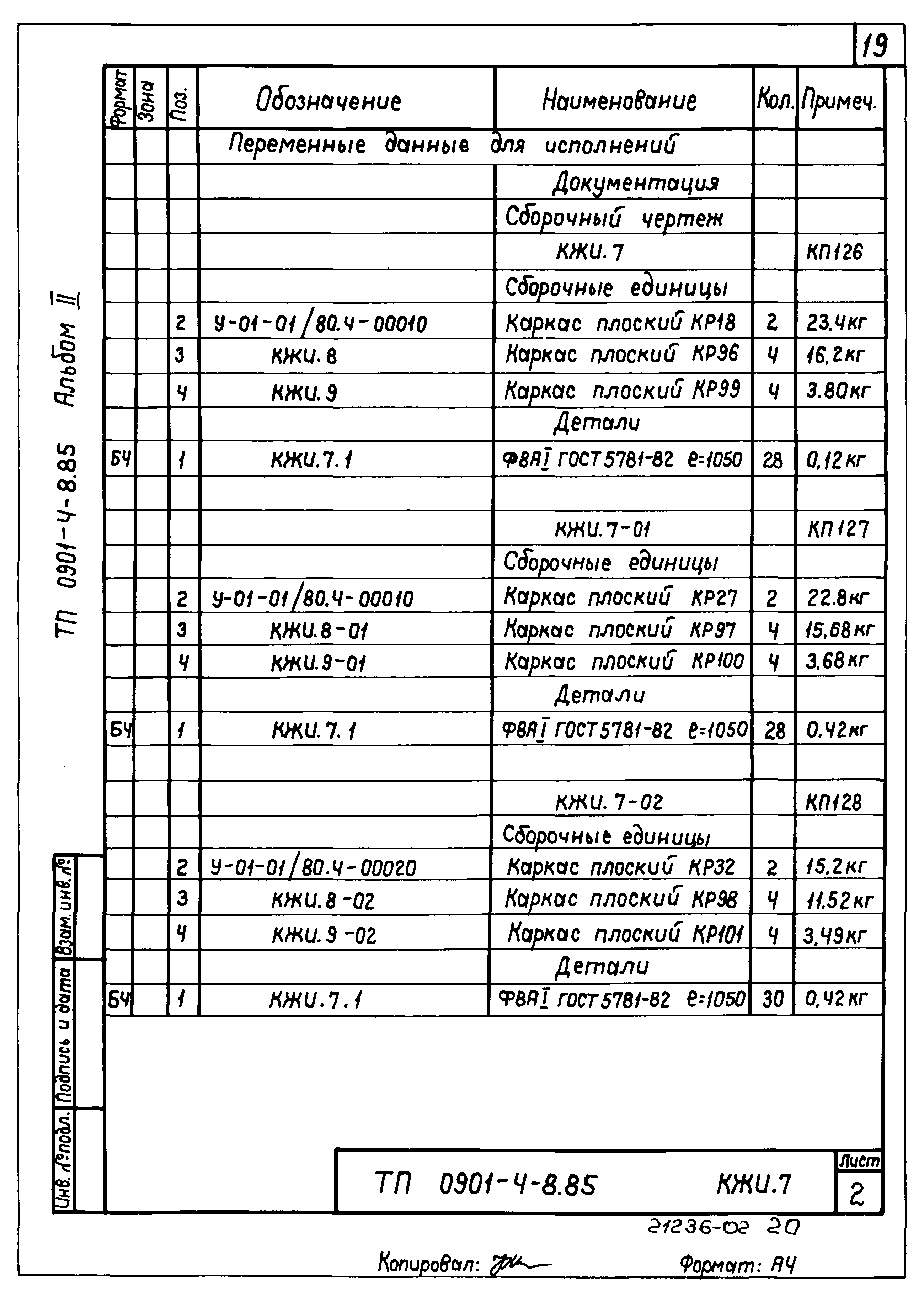 Типовой проект 0901-4-8.85
