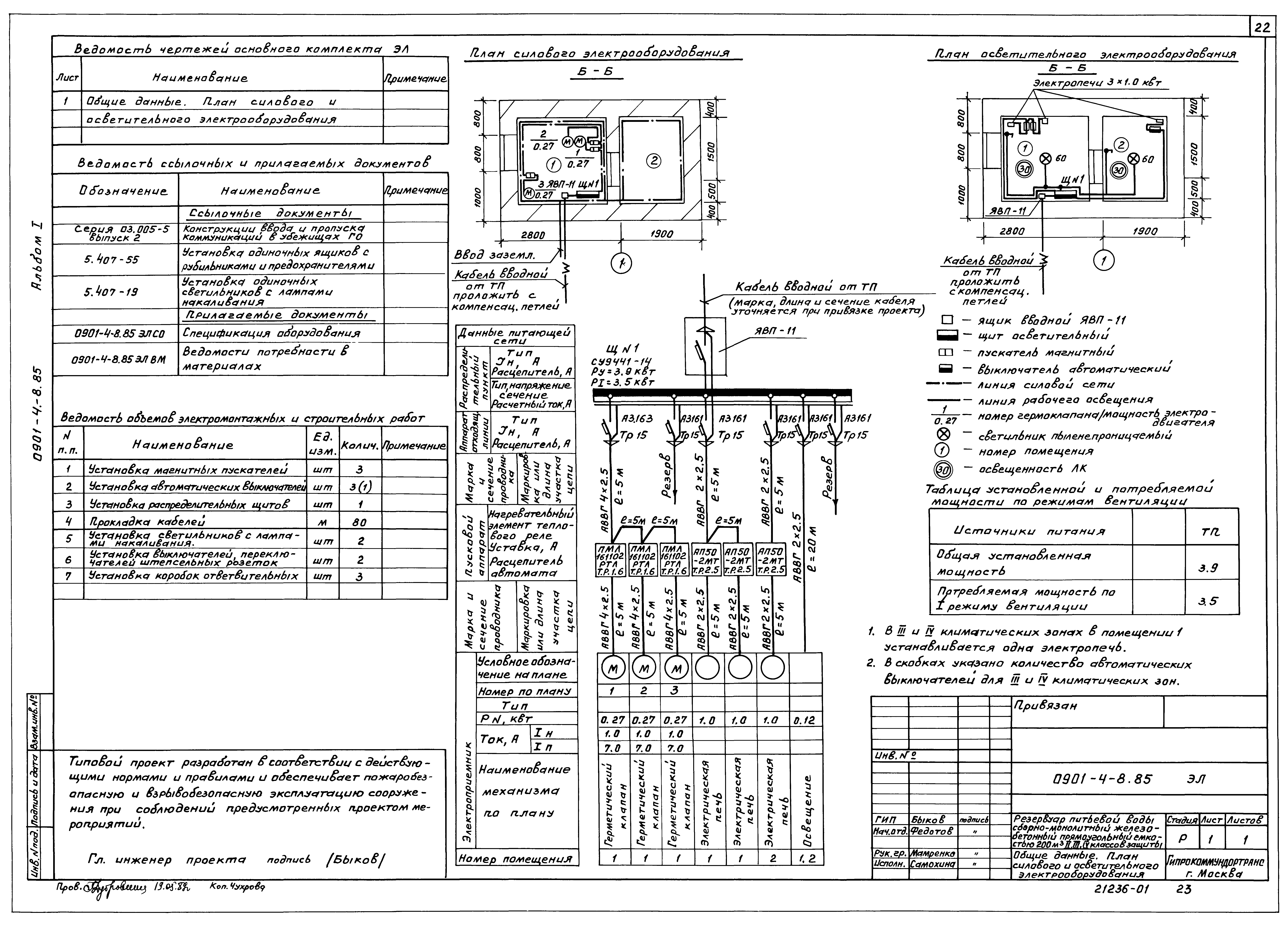 Типовой проект 0901-4-8.85