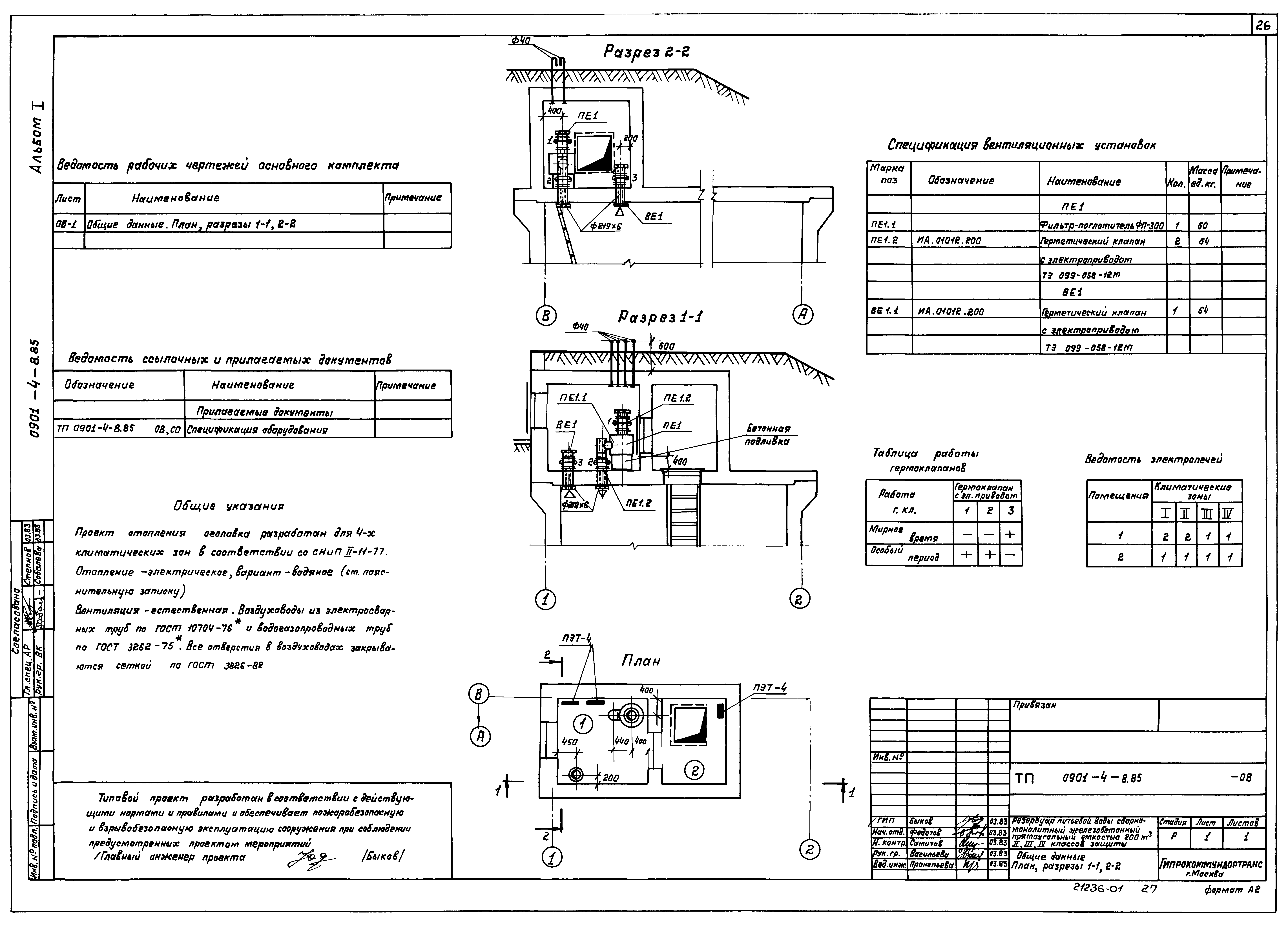 Типовой проект 0901-4-8.85