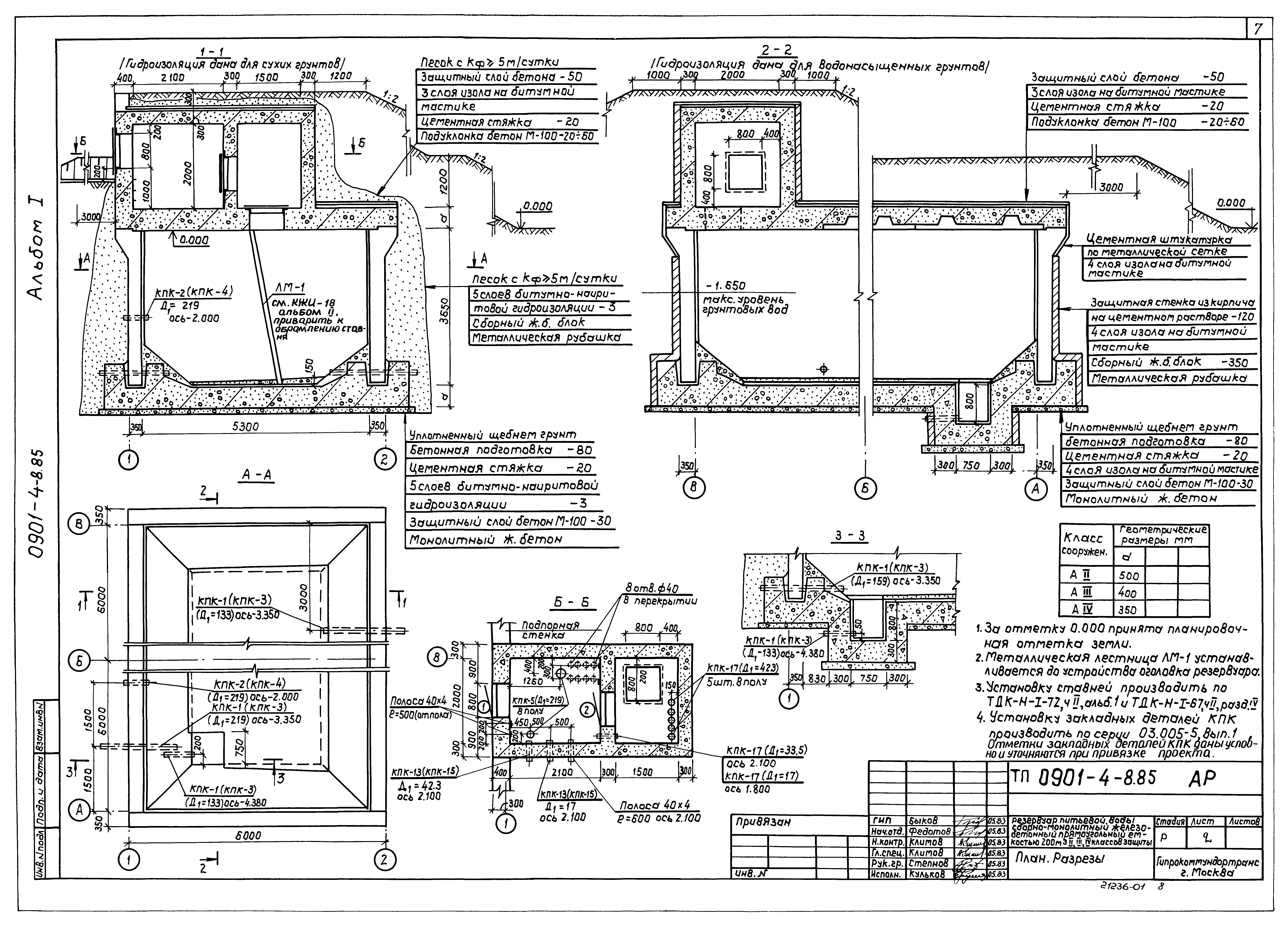 Типовой проект 0901-4-8.85