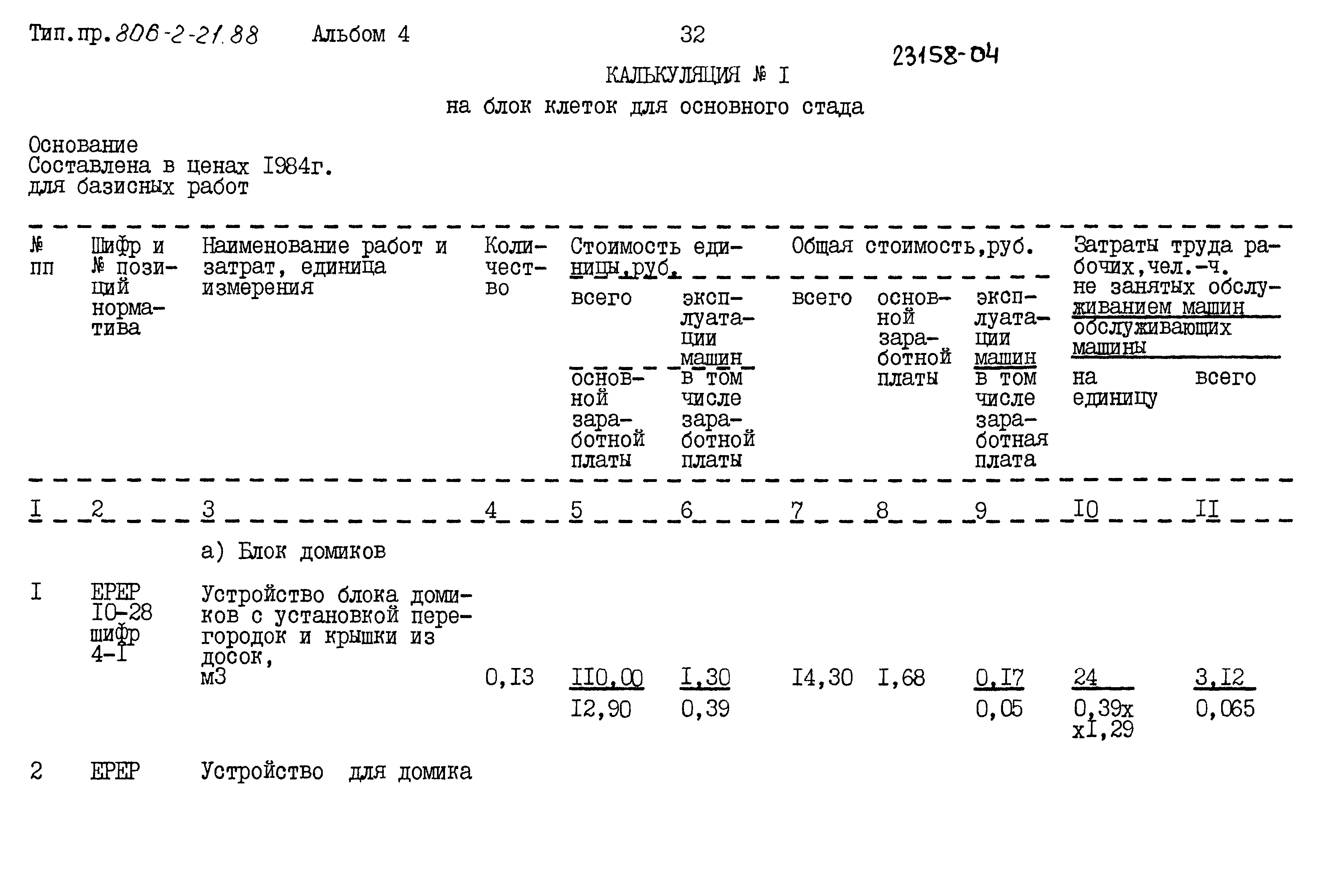 Типовой проект 806-2-21.88
