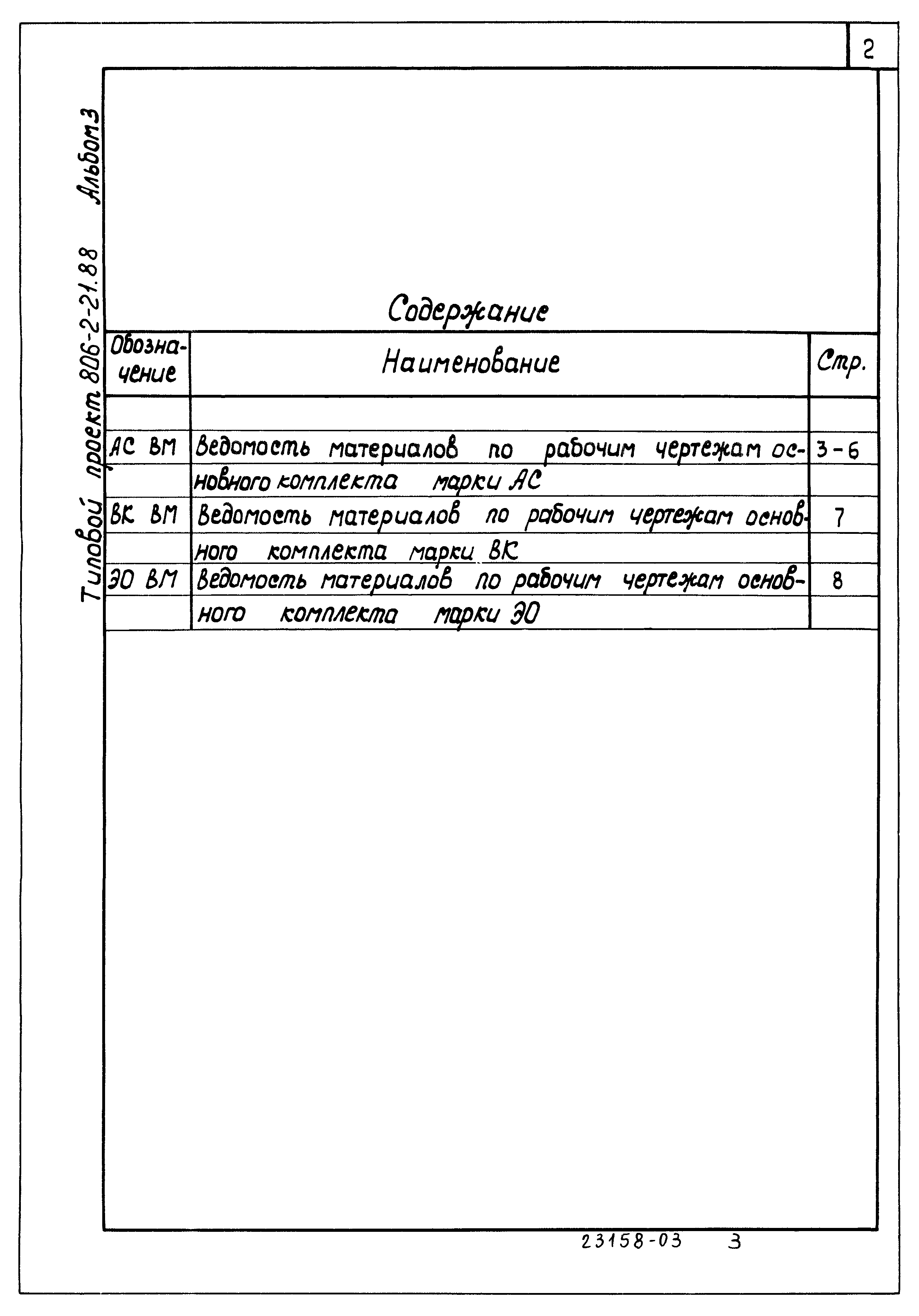 Типовой проект 806-2-21.88