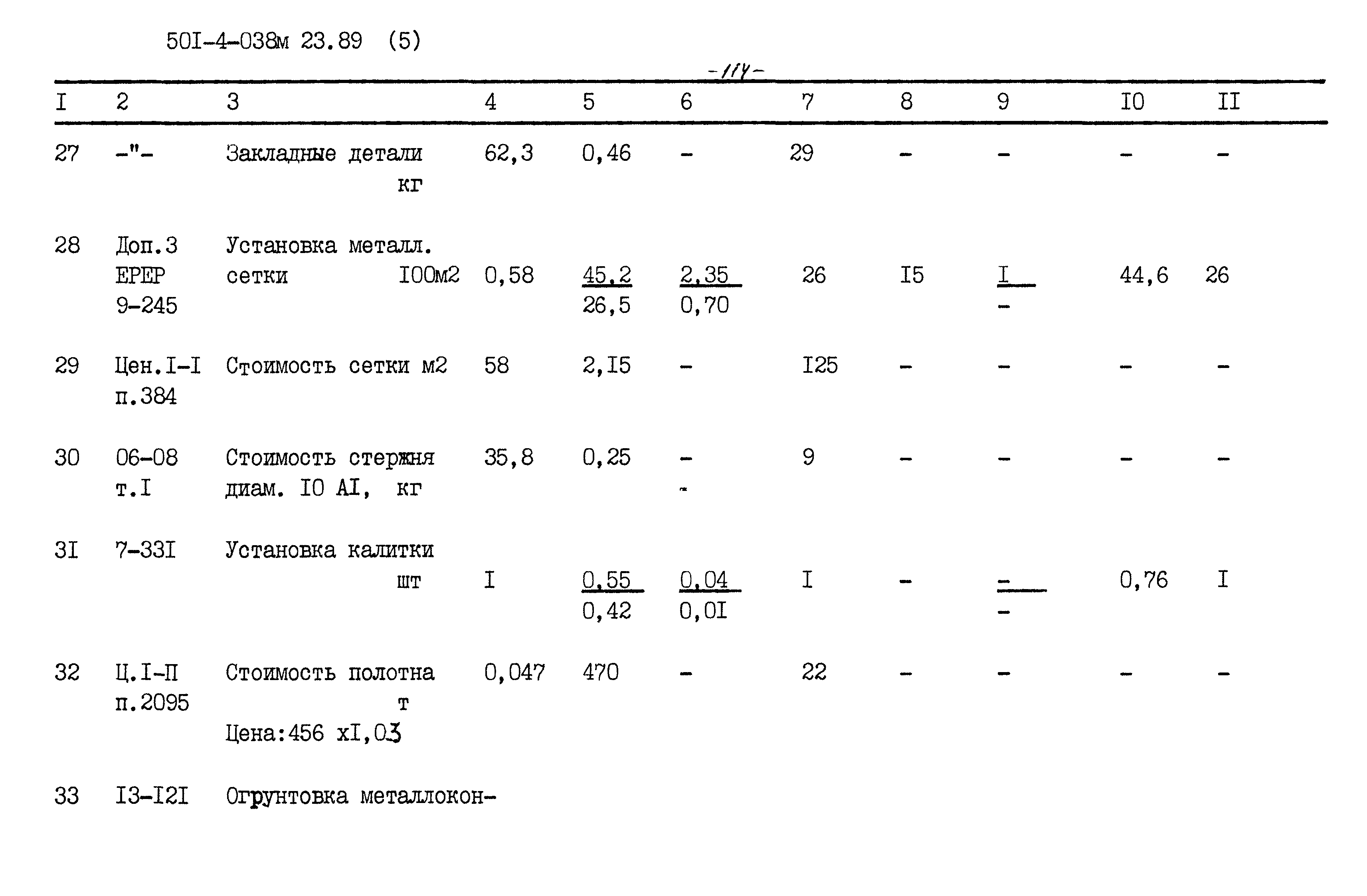 Типовые проектные решения 501-4-038м.23.89