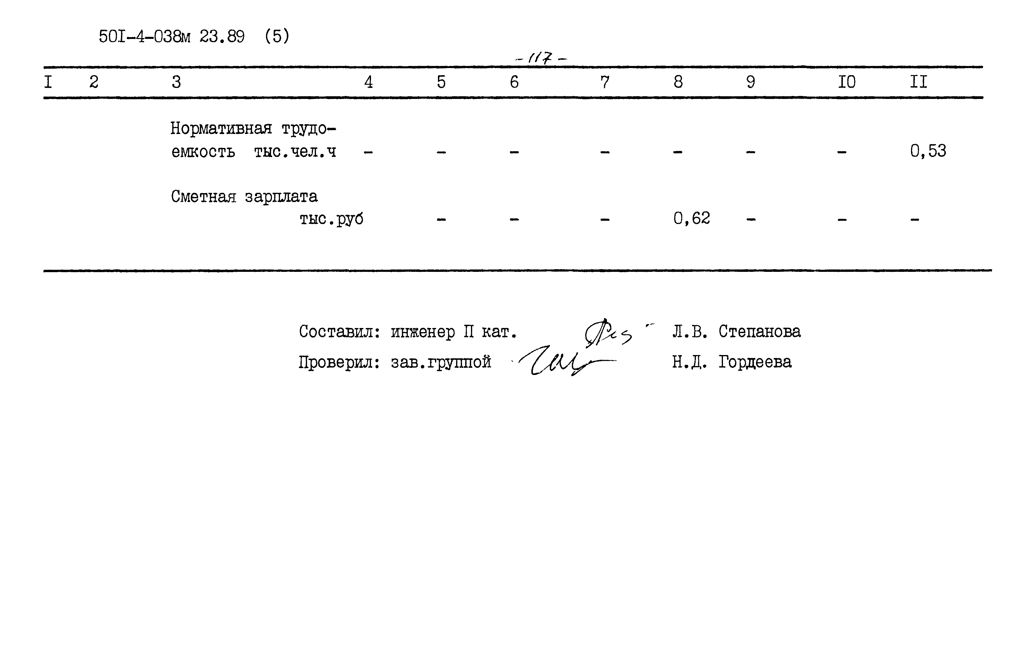 Типовые проектные решения 501-4-038м.23.89