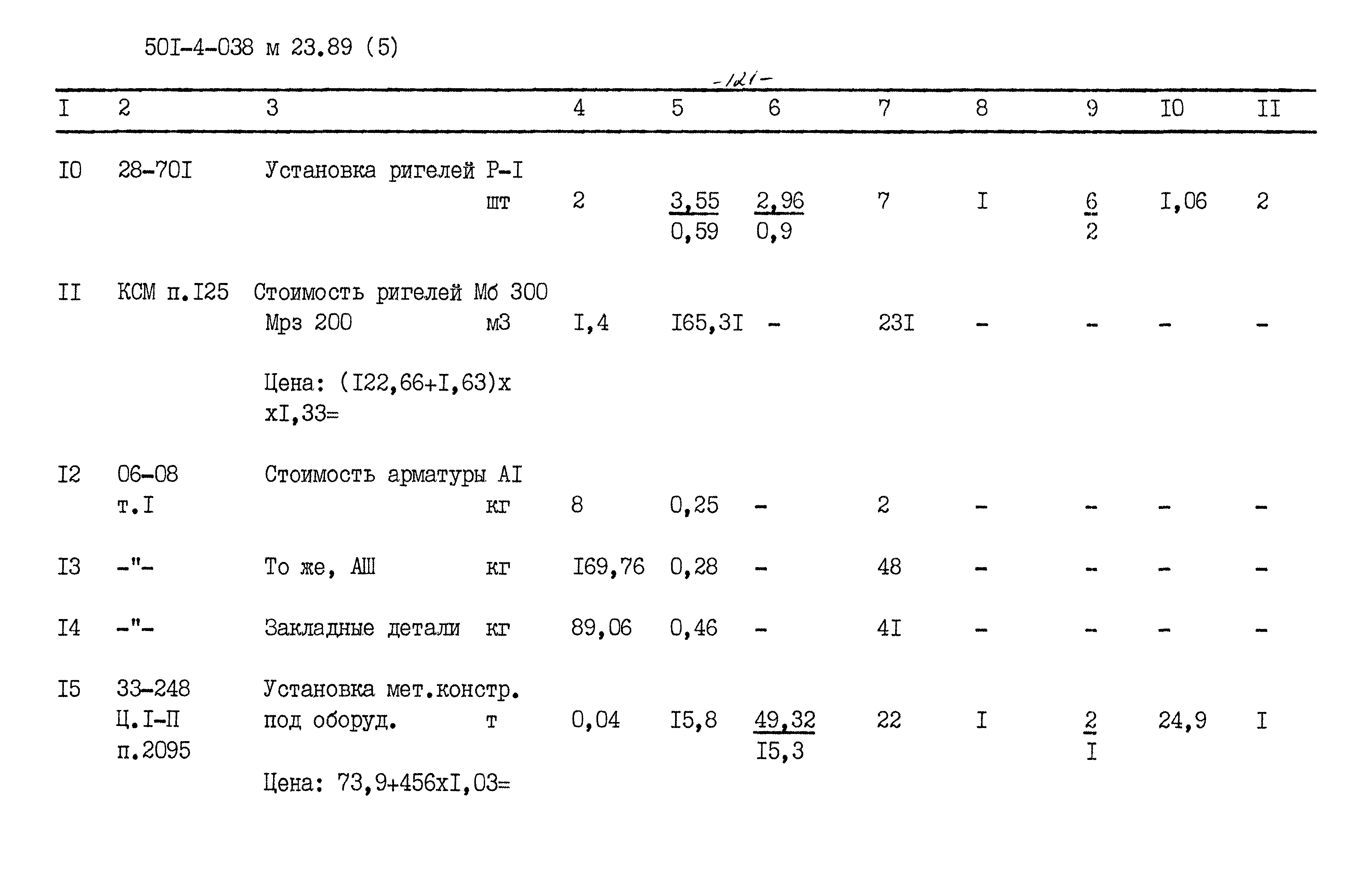 Типовые проектные решения 501-4-038м.23.89