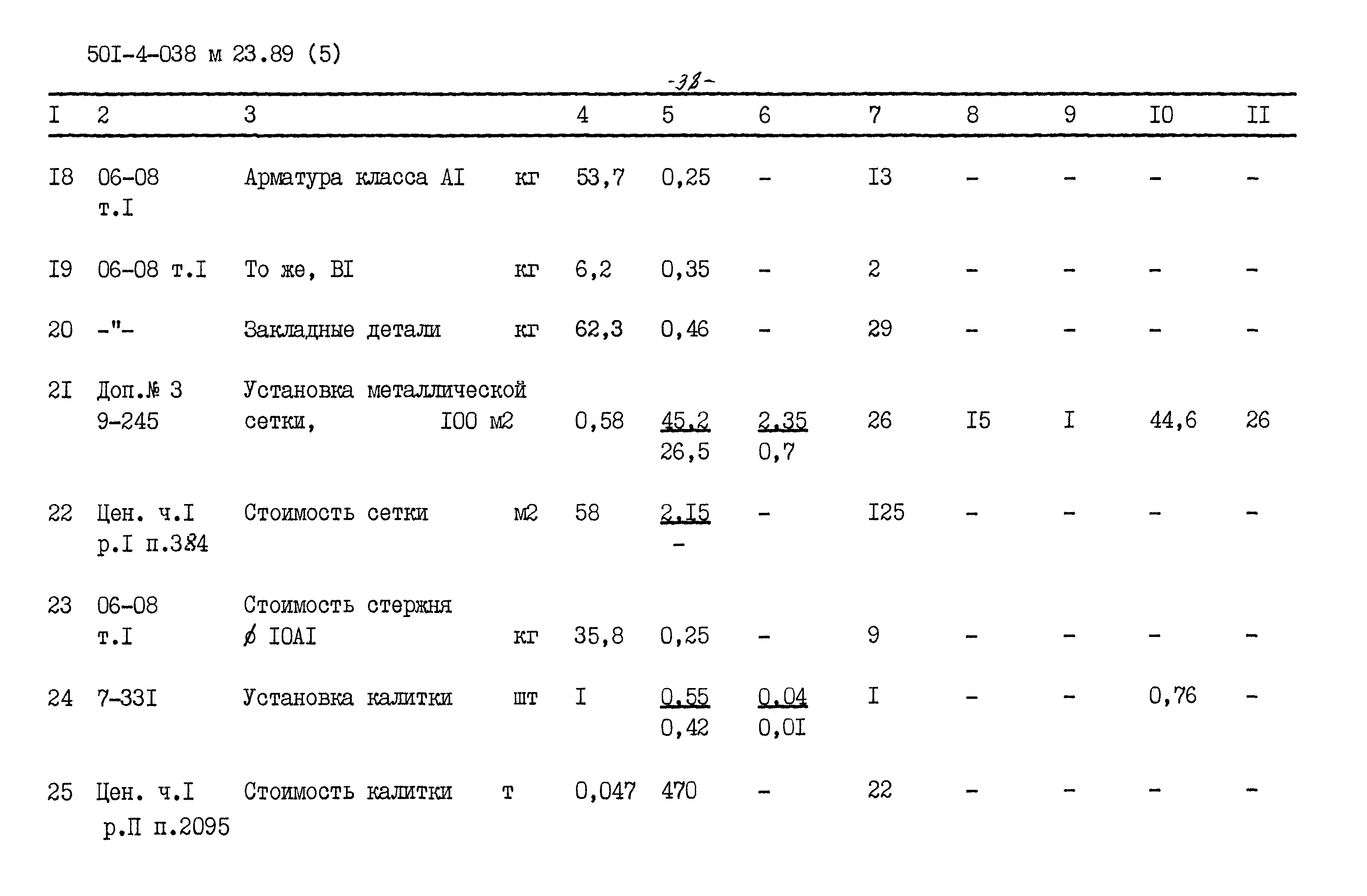 Типовые проектные решения 501-4-038м.23.89