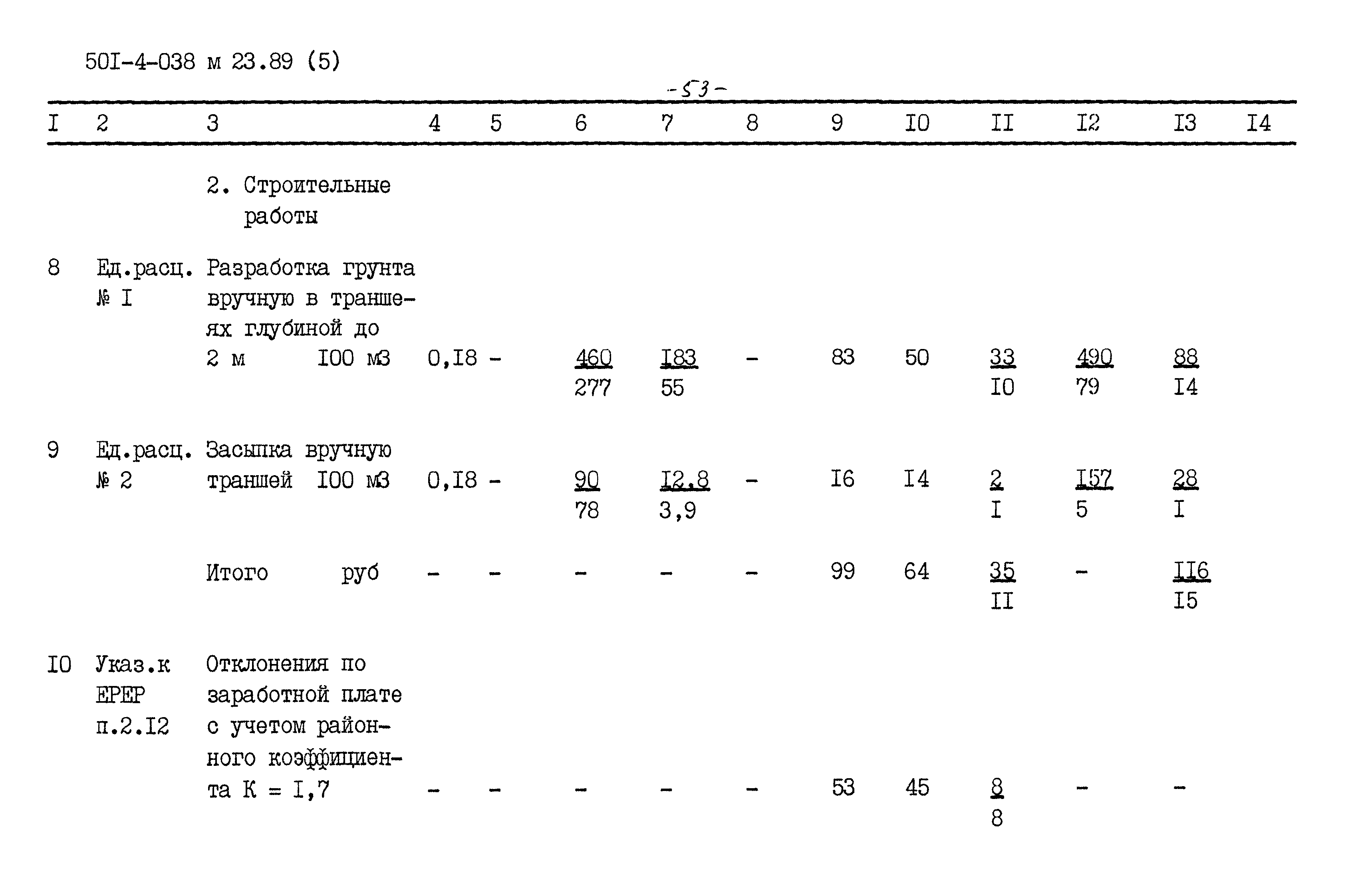 Типовые проектные решения 501-4-038м.23.89