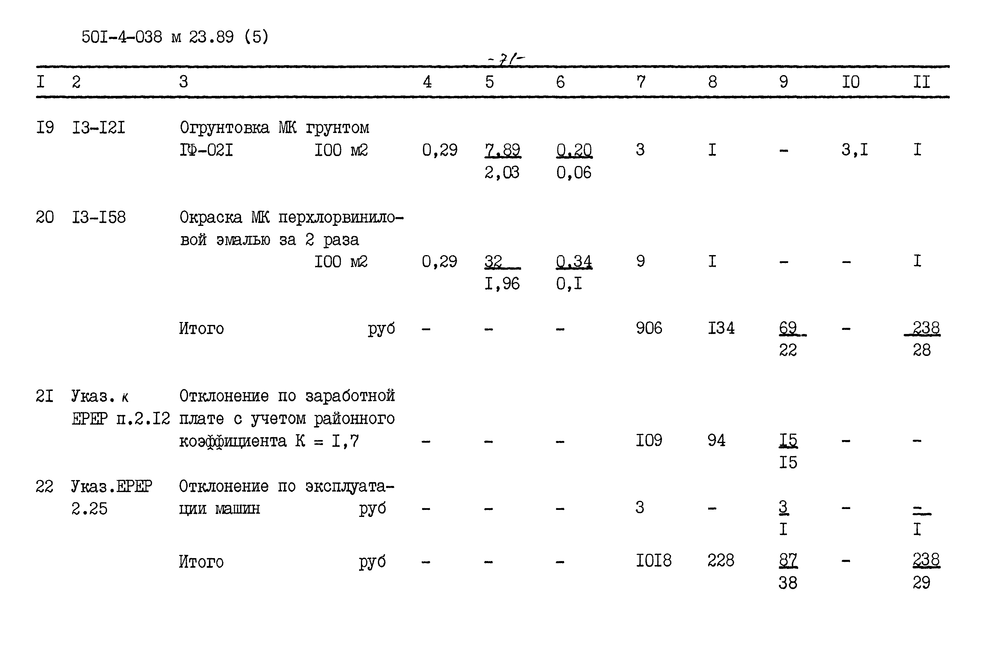 Типовые проектные решения 501-4-038м.23.89