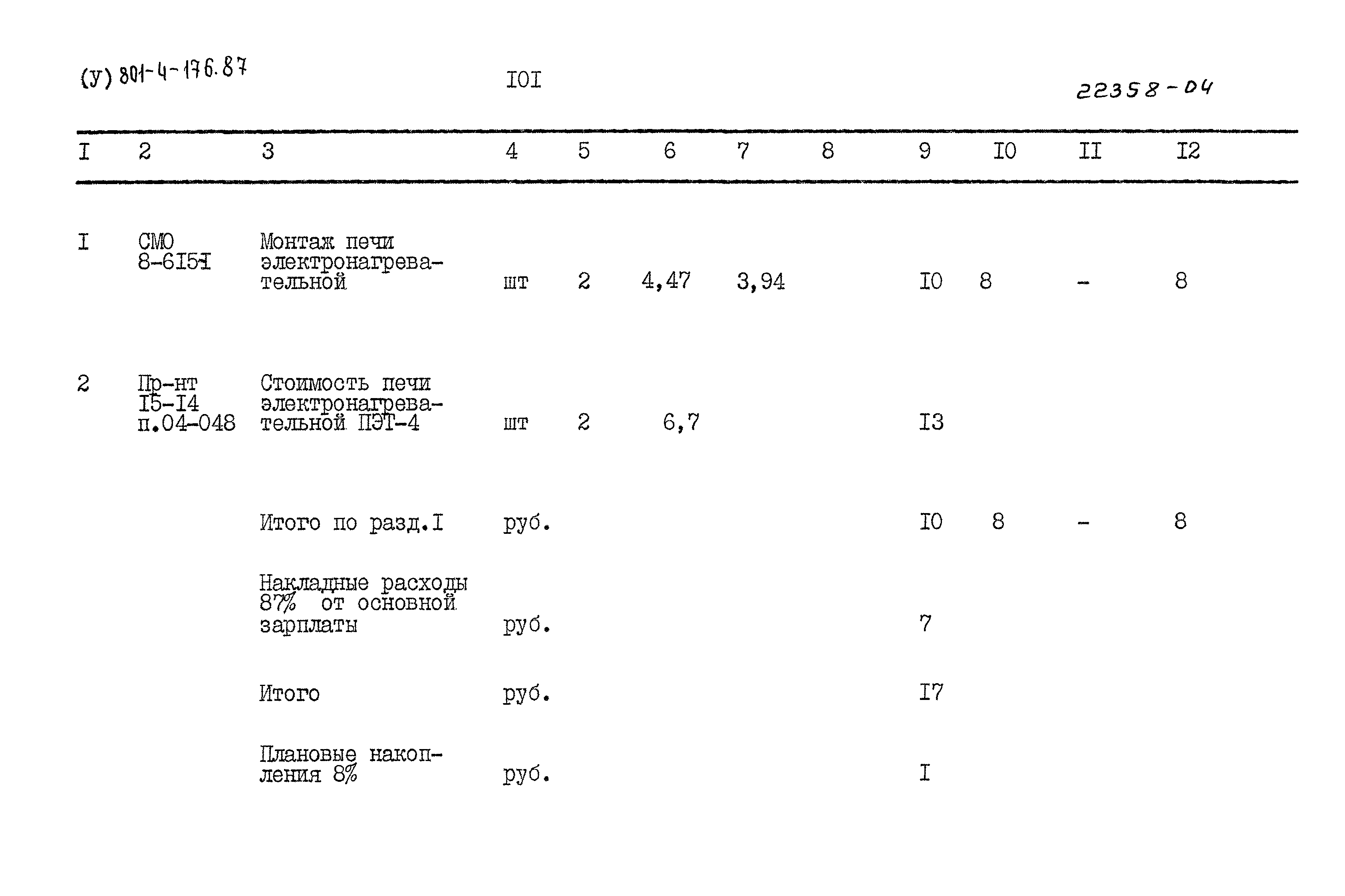 Типовой проект 801-4-176.87
