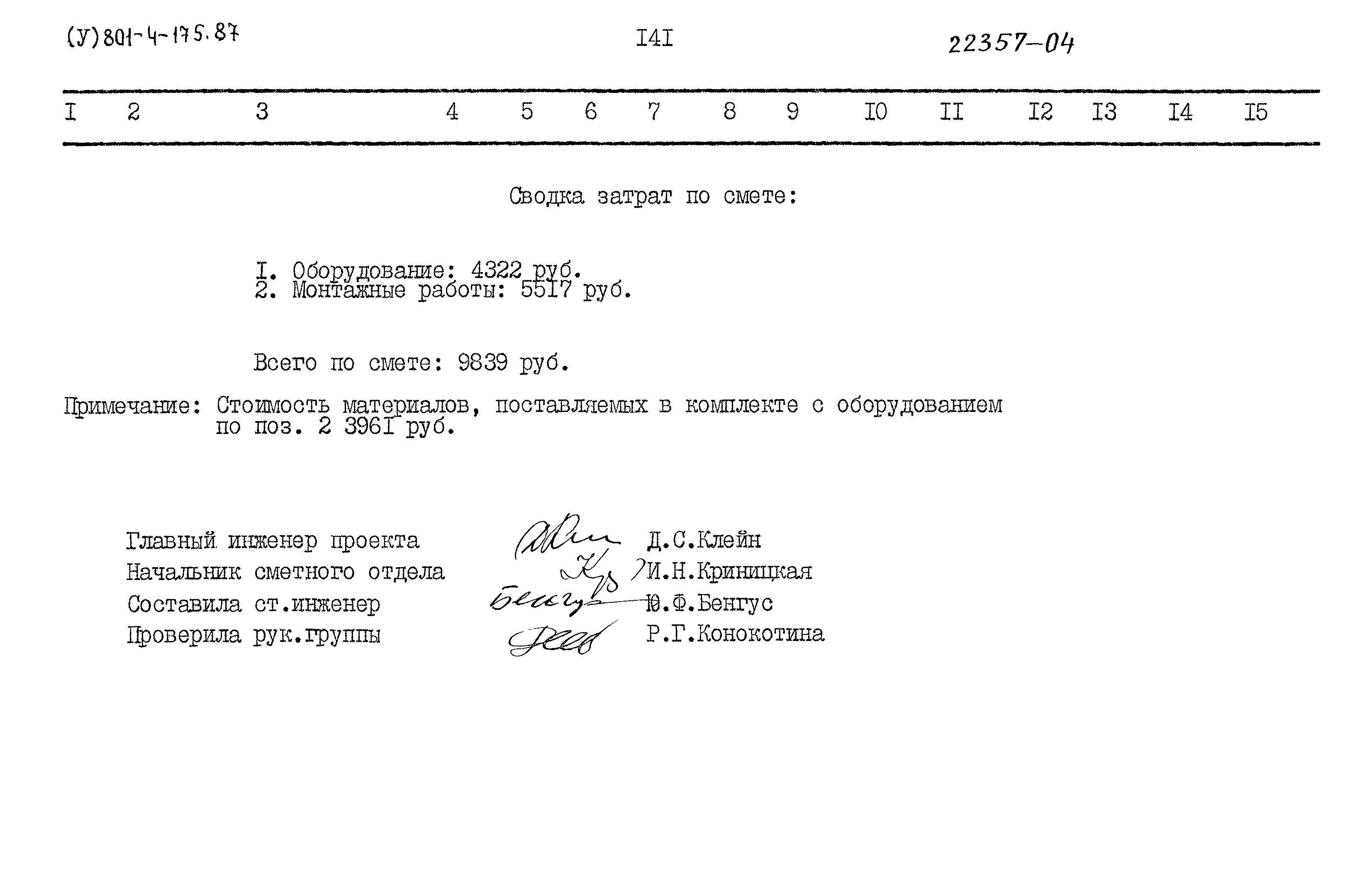 Типовой проект 801-4-175.87