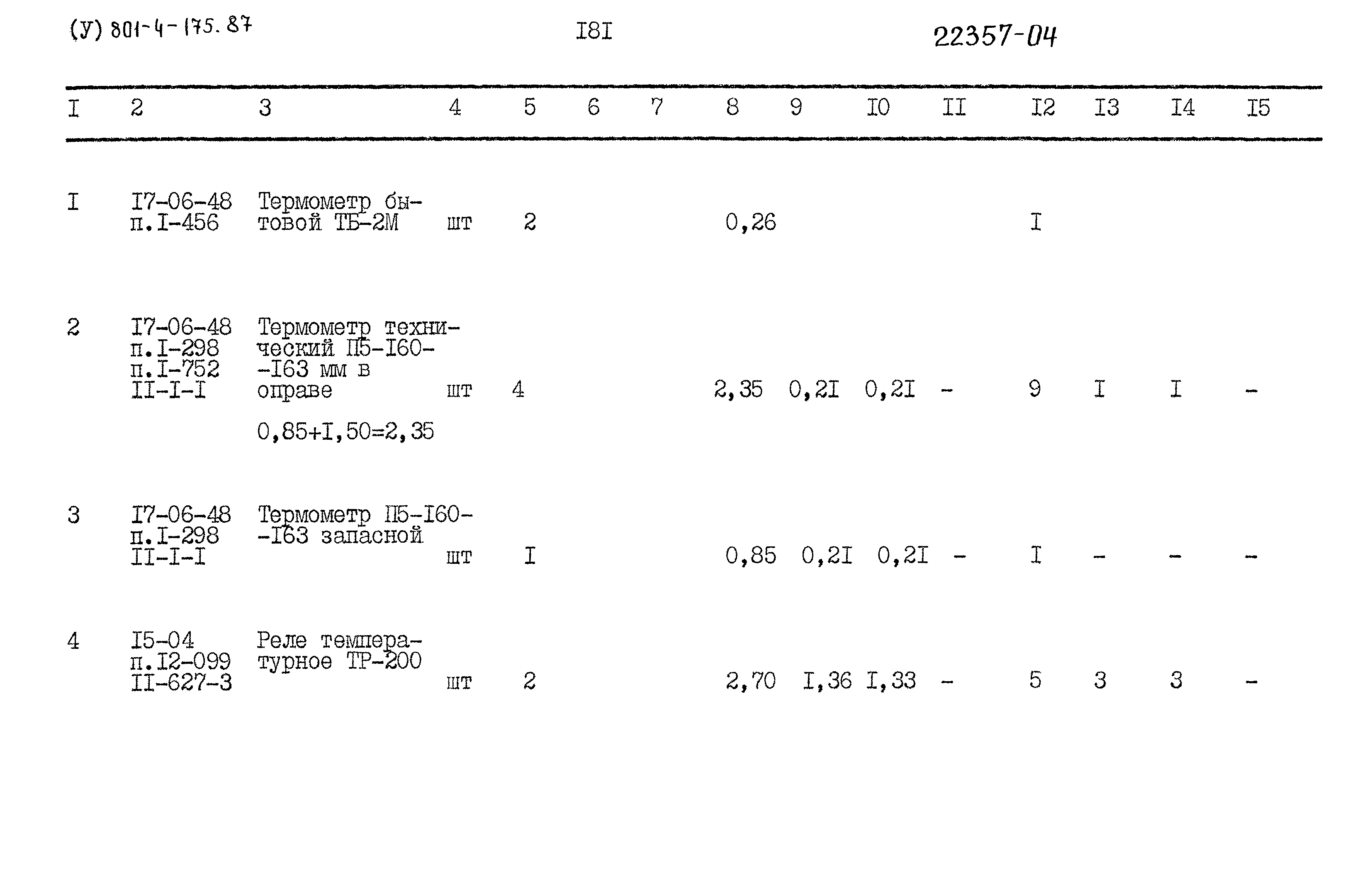 Типовой проект 801-4-175.87
