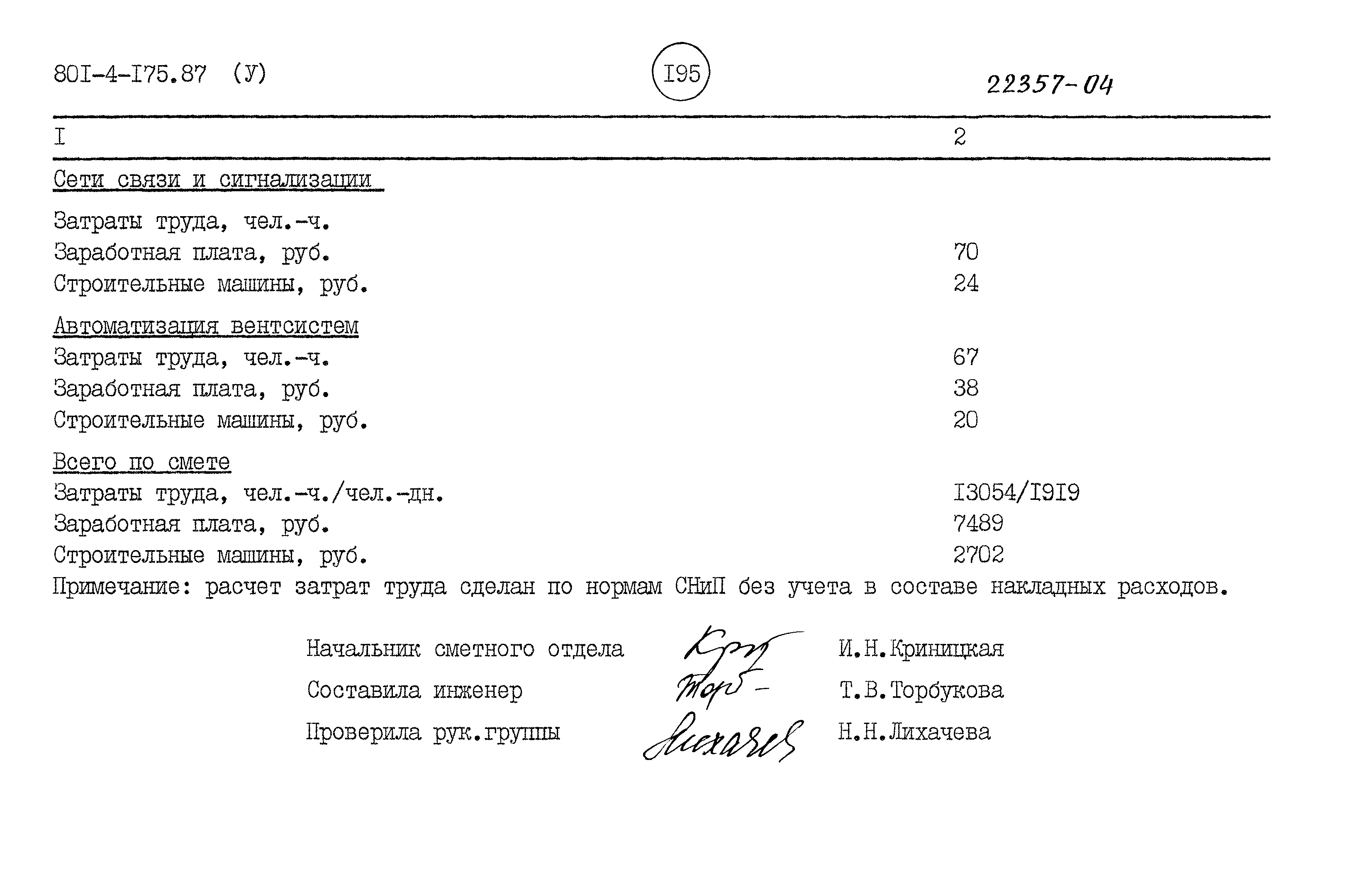 Типовой проект 801-4-175.87