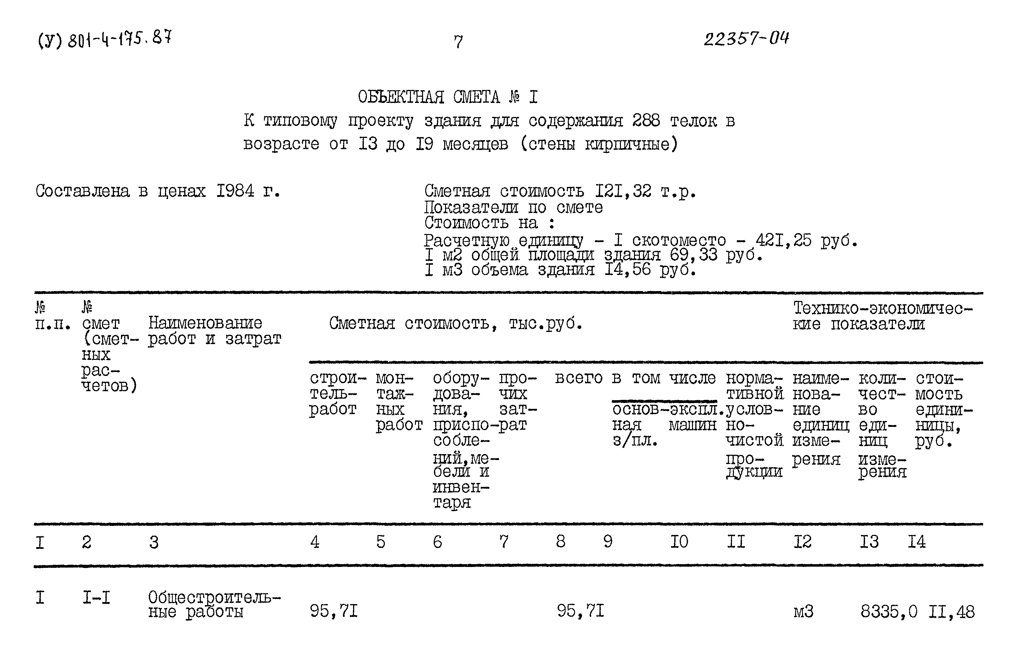 Типовой проект 801-4-175.87