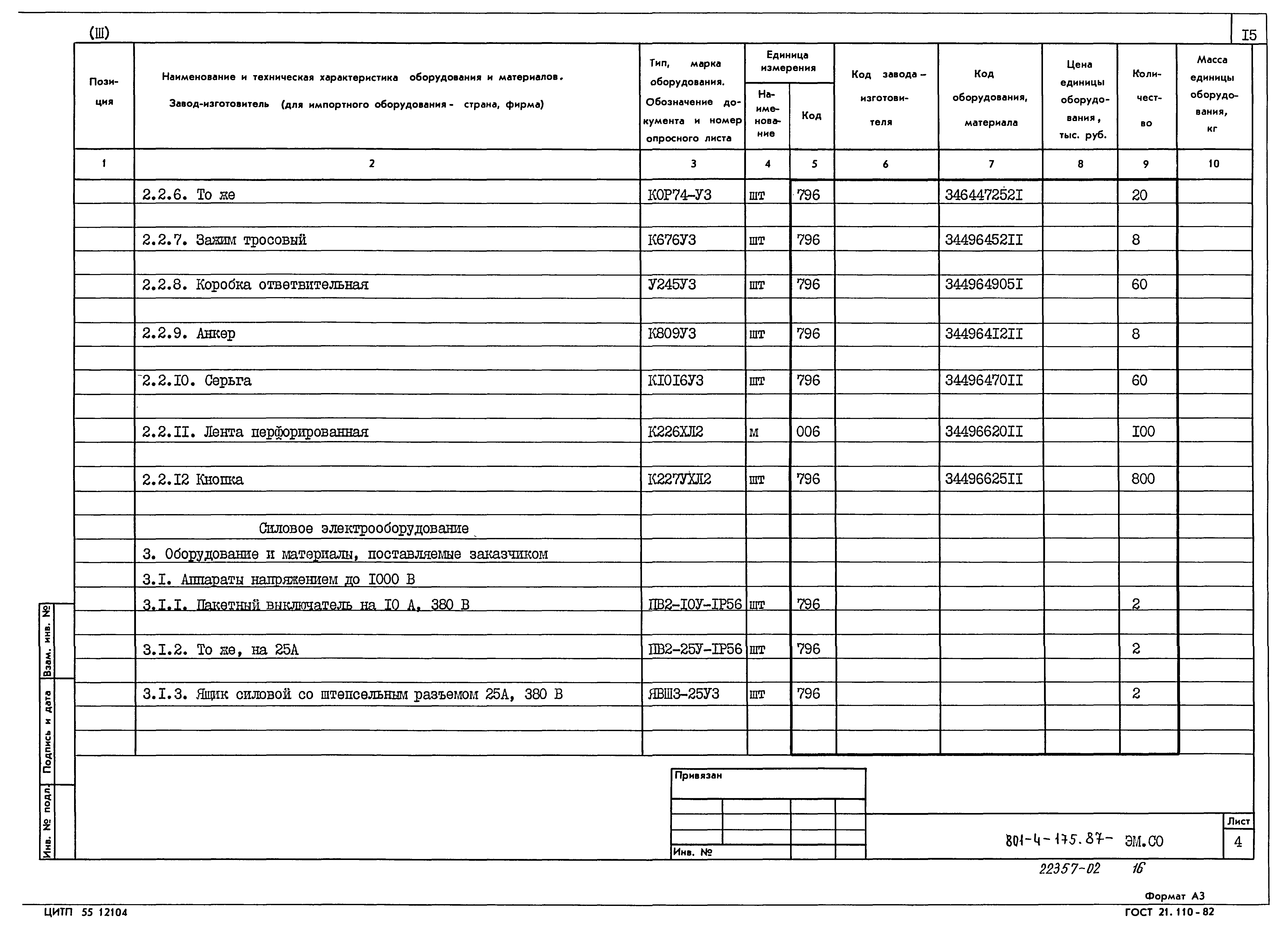 Типовой проект 801-4-175.87