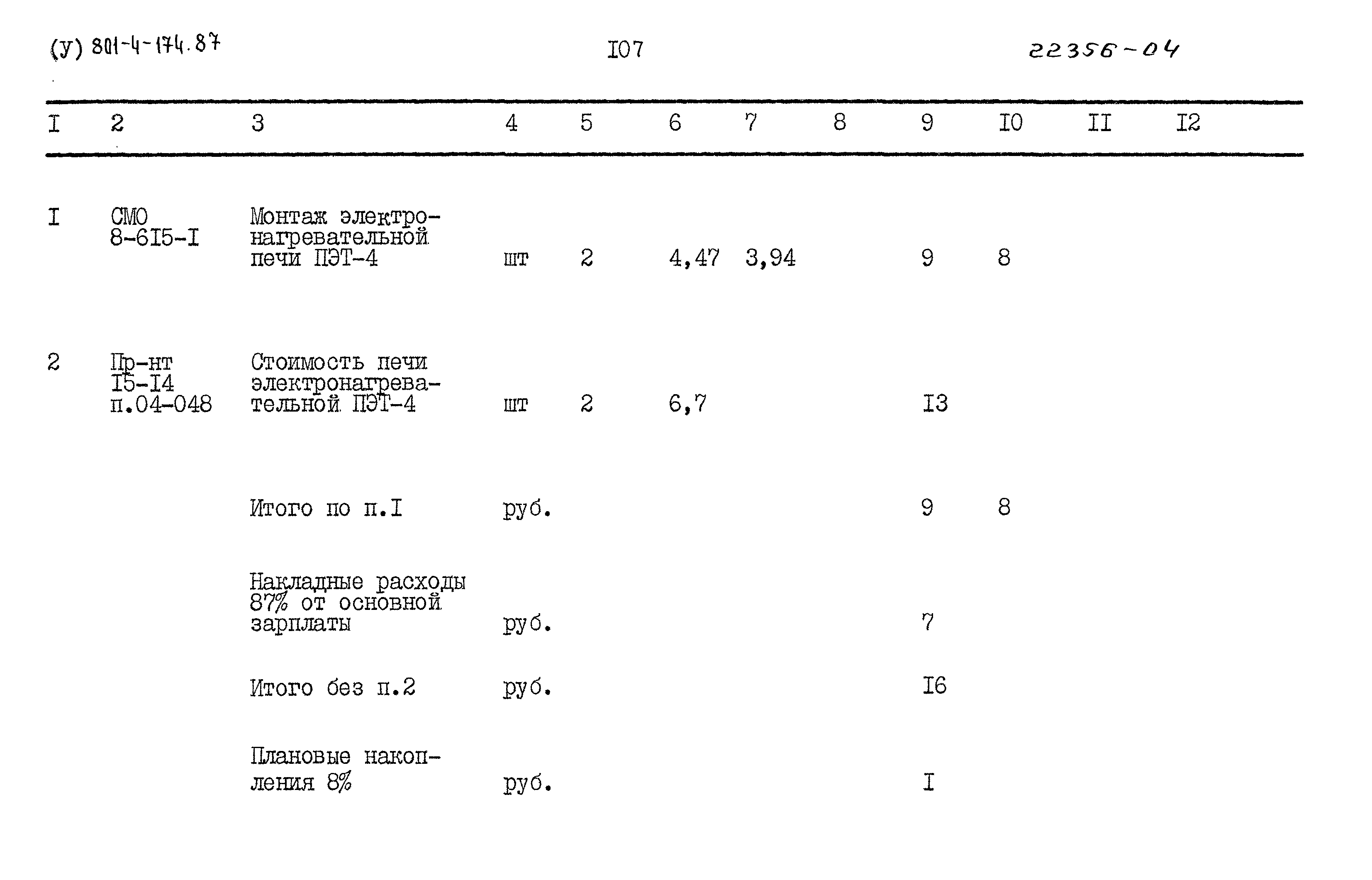 Типовой проект 801-4-174.87