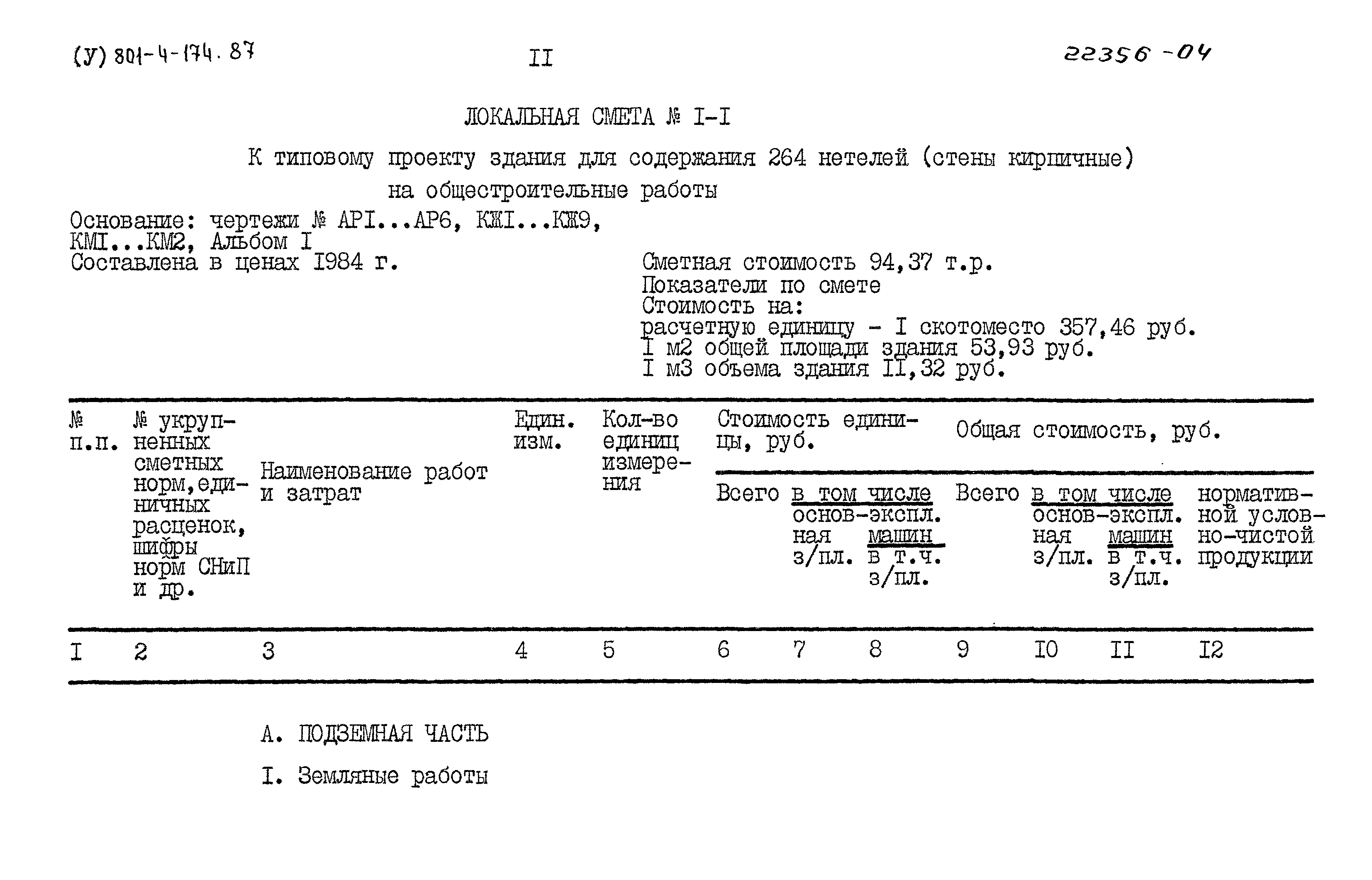 Типовой проект 801-4-174.87
