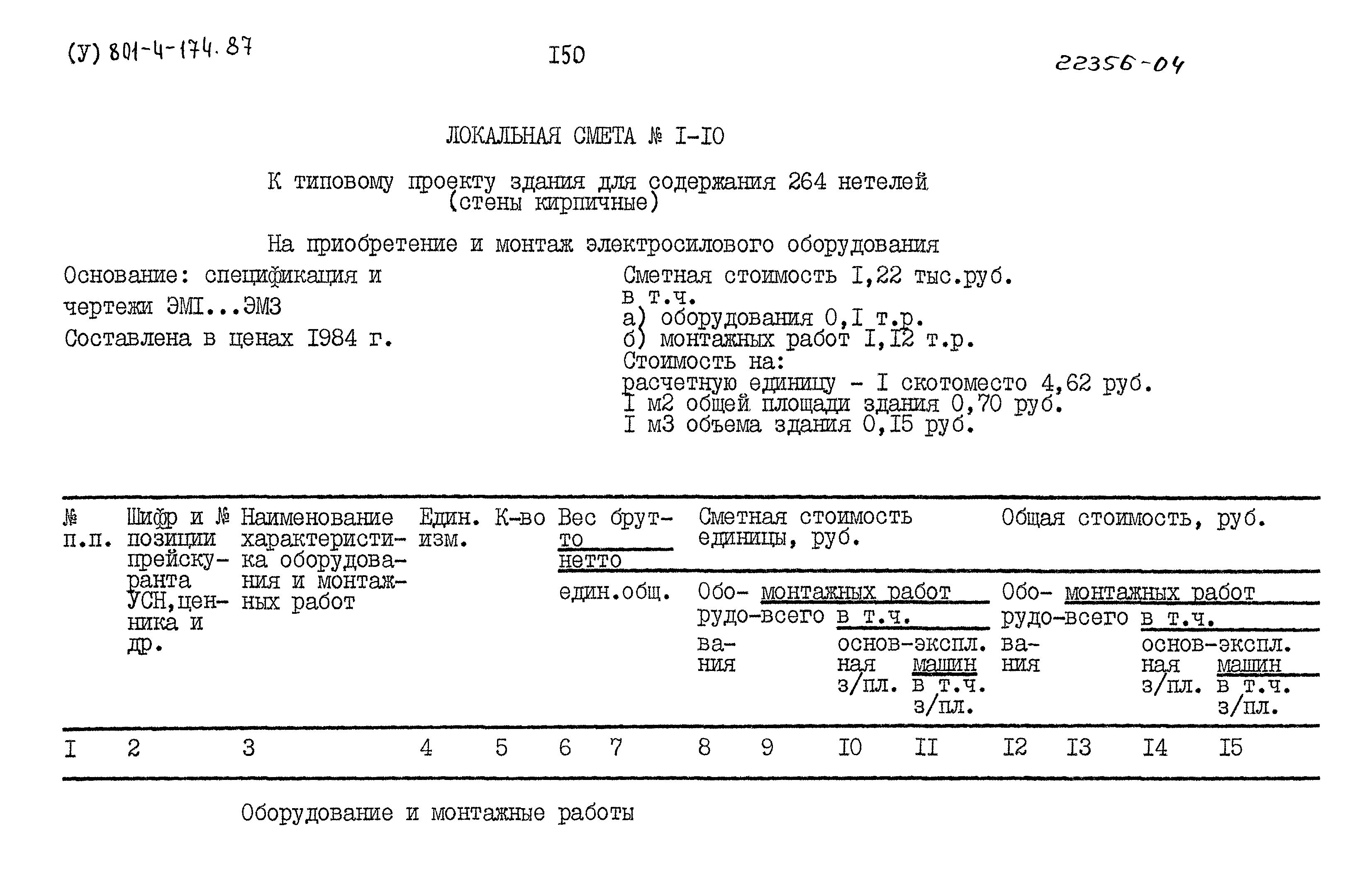 Типовой проект 801-4-174.87