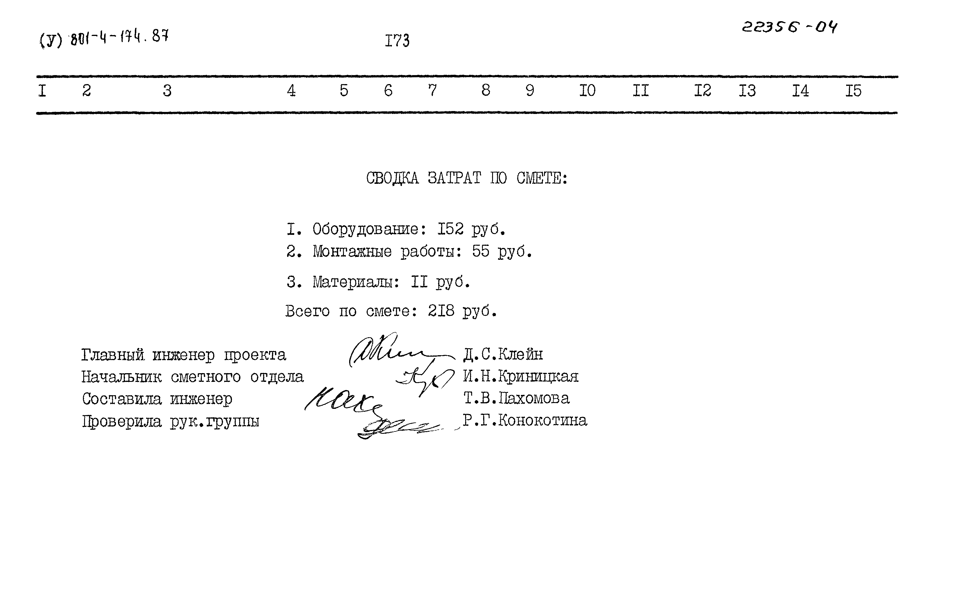 Типовой проект 801-4-174.87