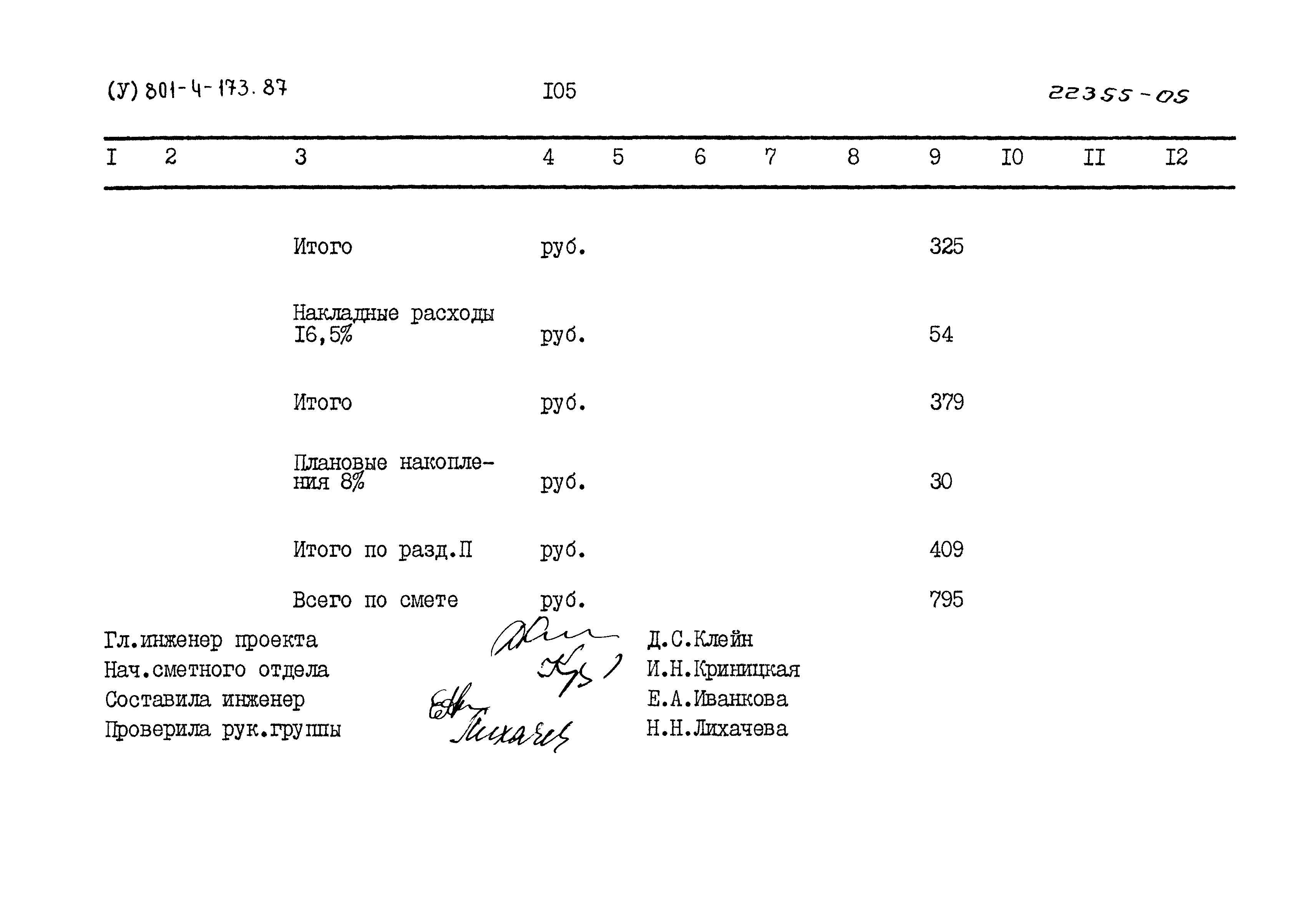Типовой проект 801-4-173.87