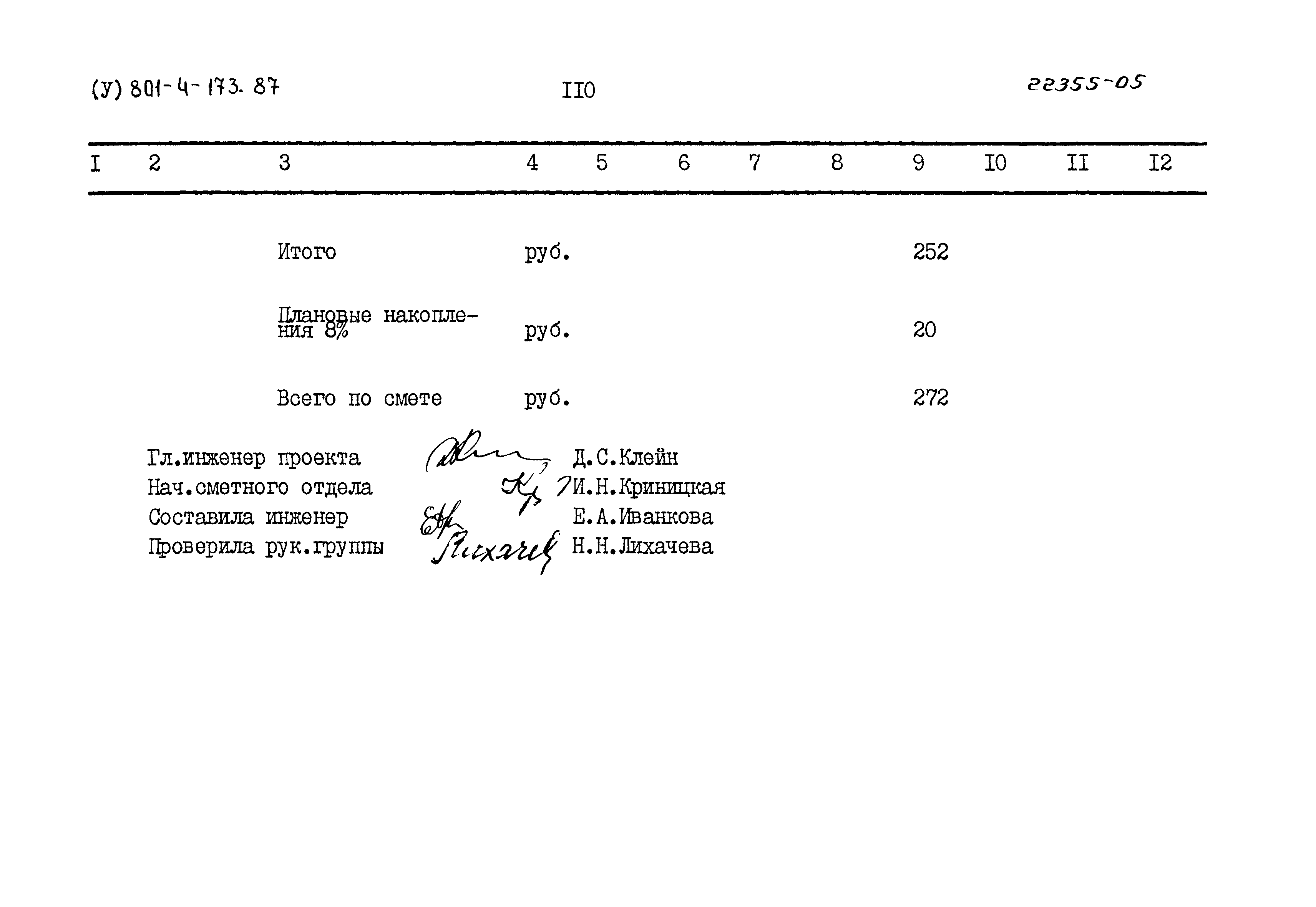 Типовой проект 801-4-173.87