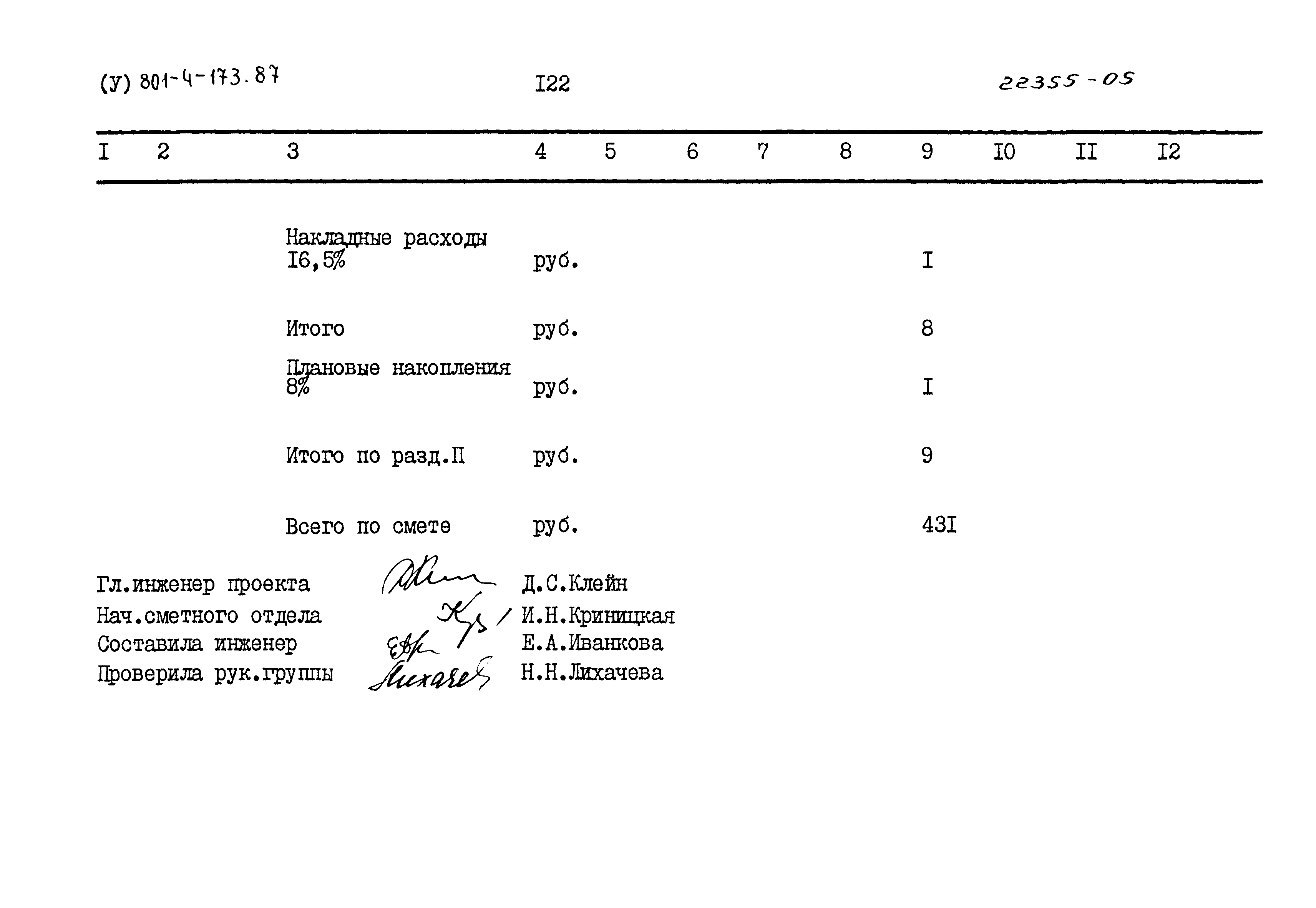 Типовой проект 801-4-173.87