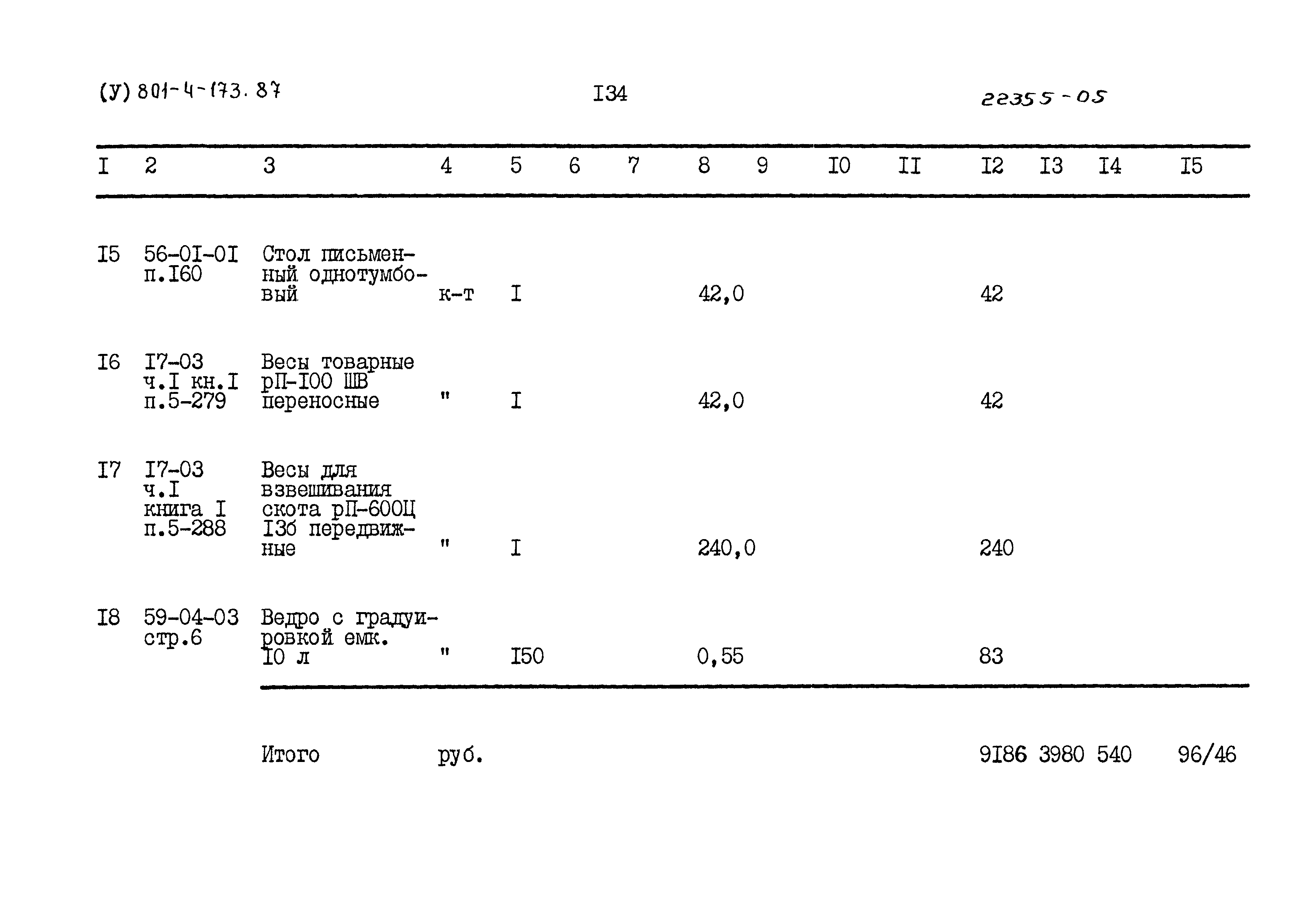 Типовой проект 801-4-173.87