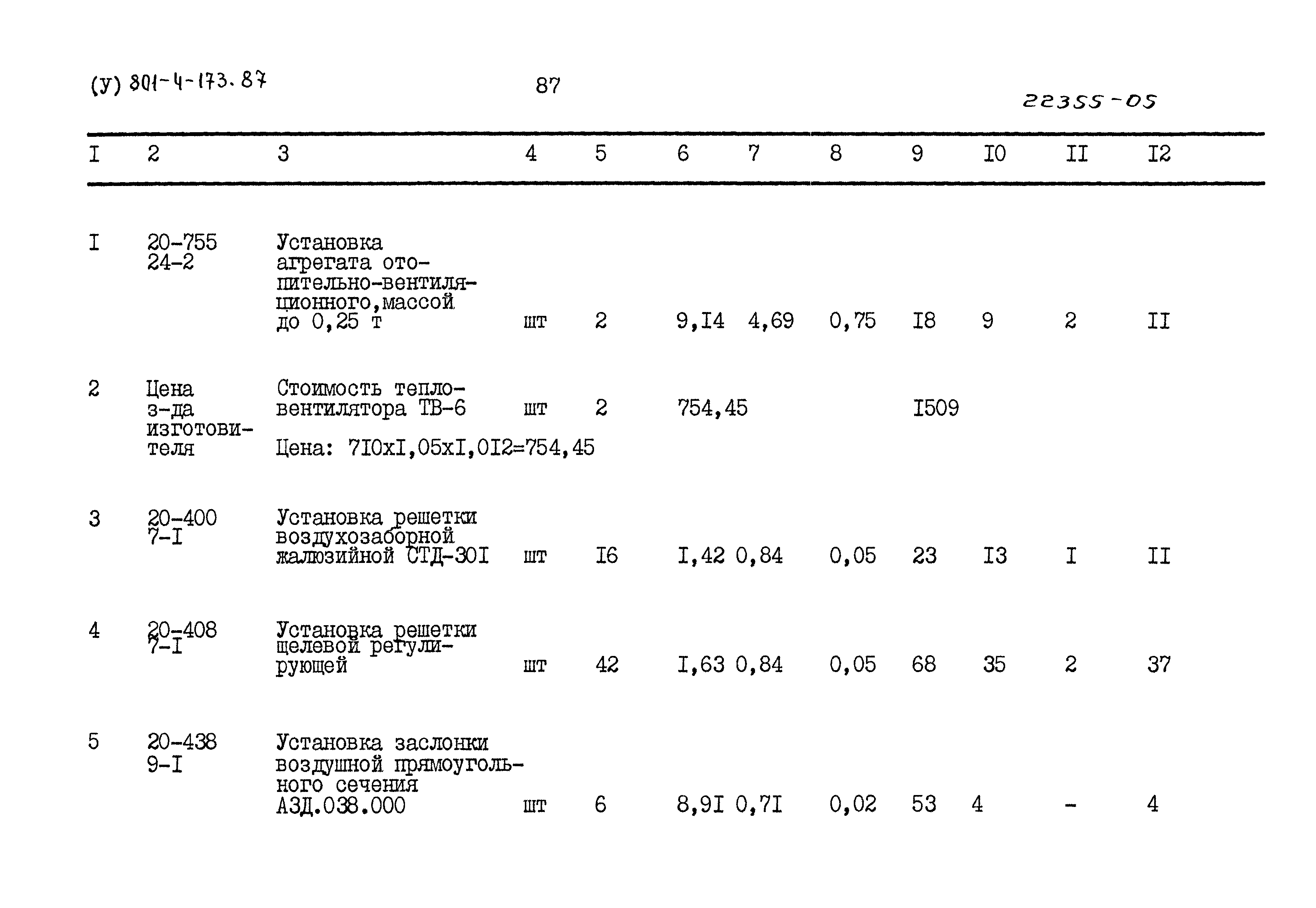 Типовой проект 801-4-173.87