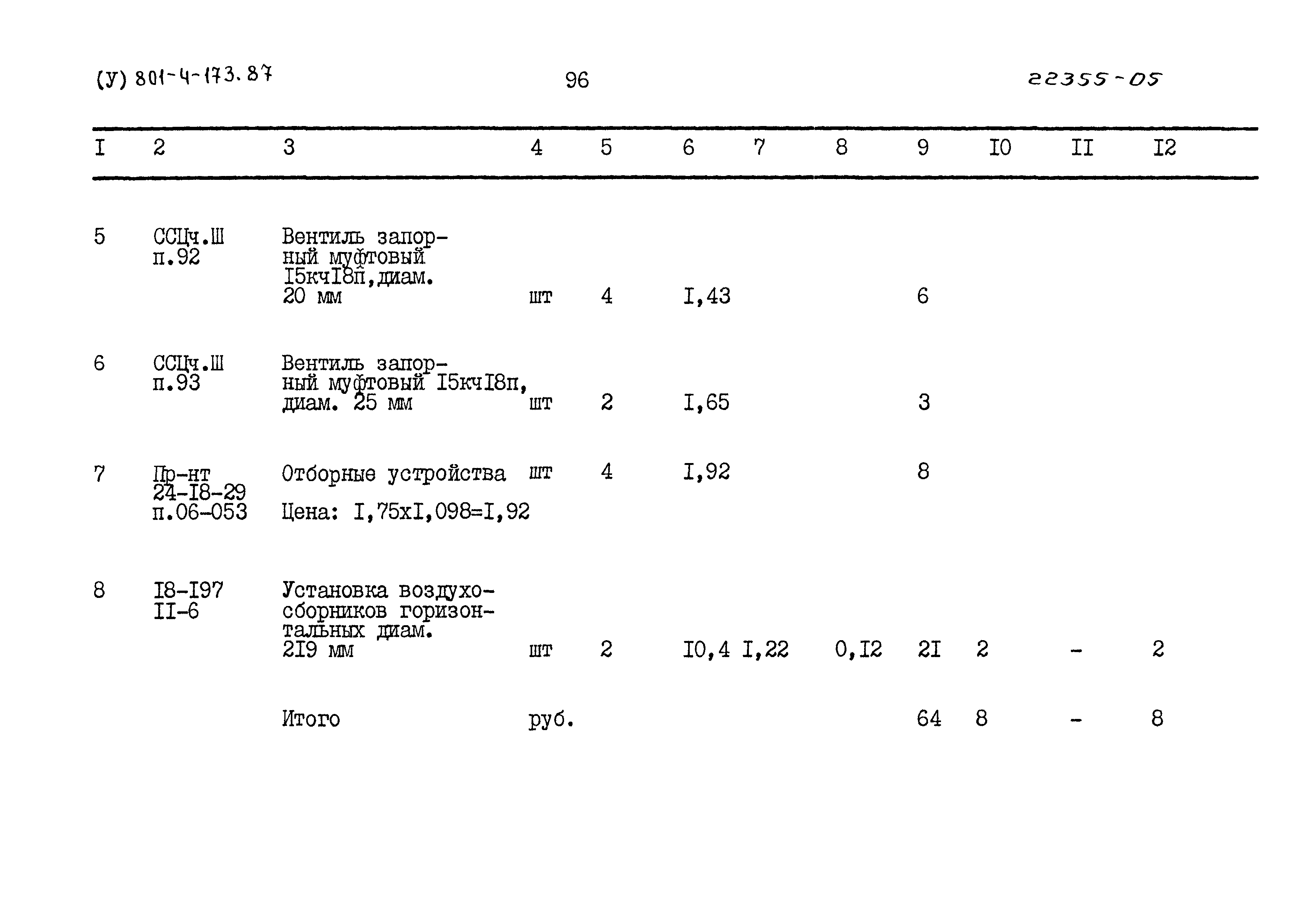 Типовой проект 801-4-173.87