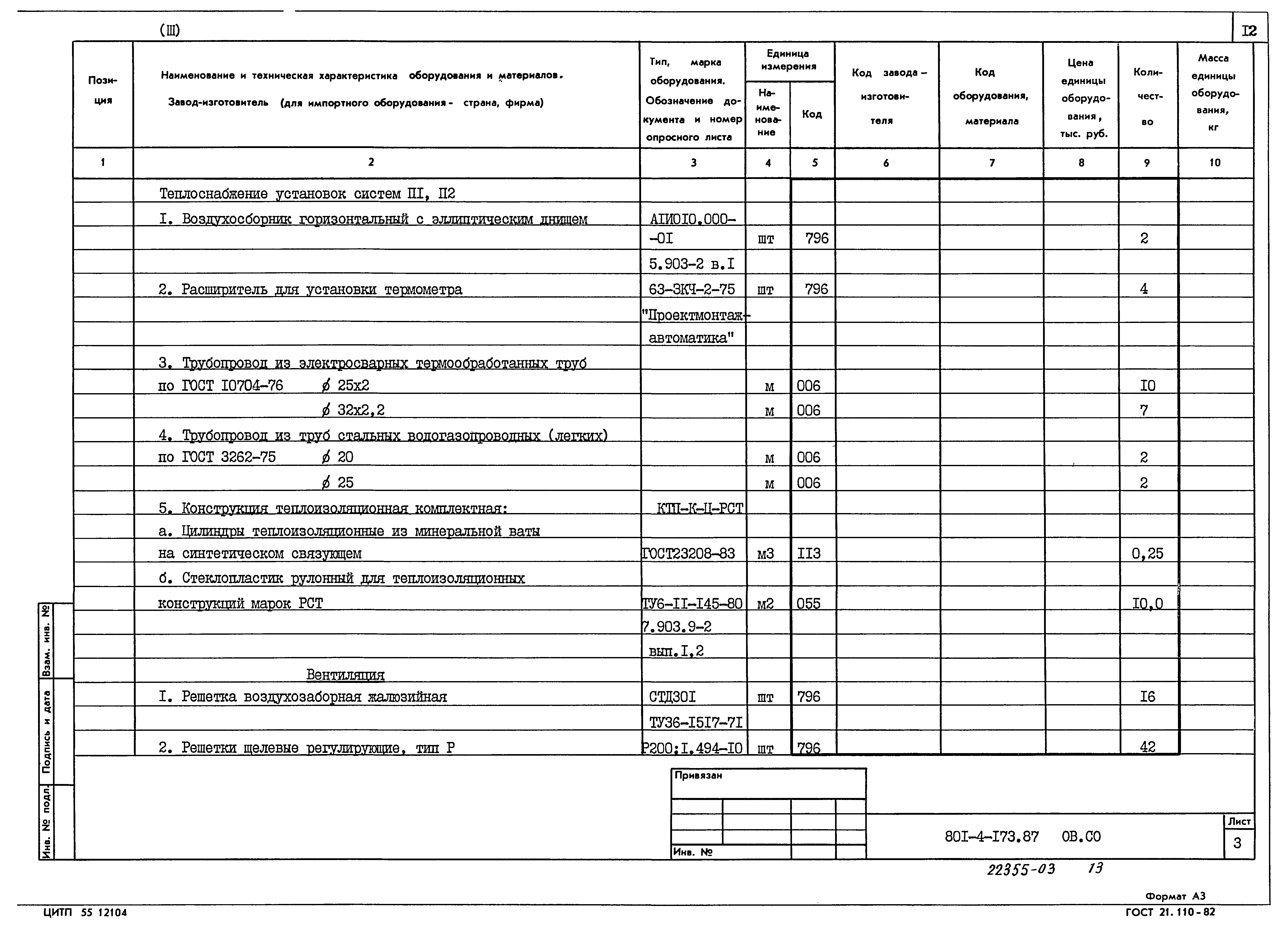 Типовой проект 801-4-173.87
