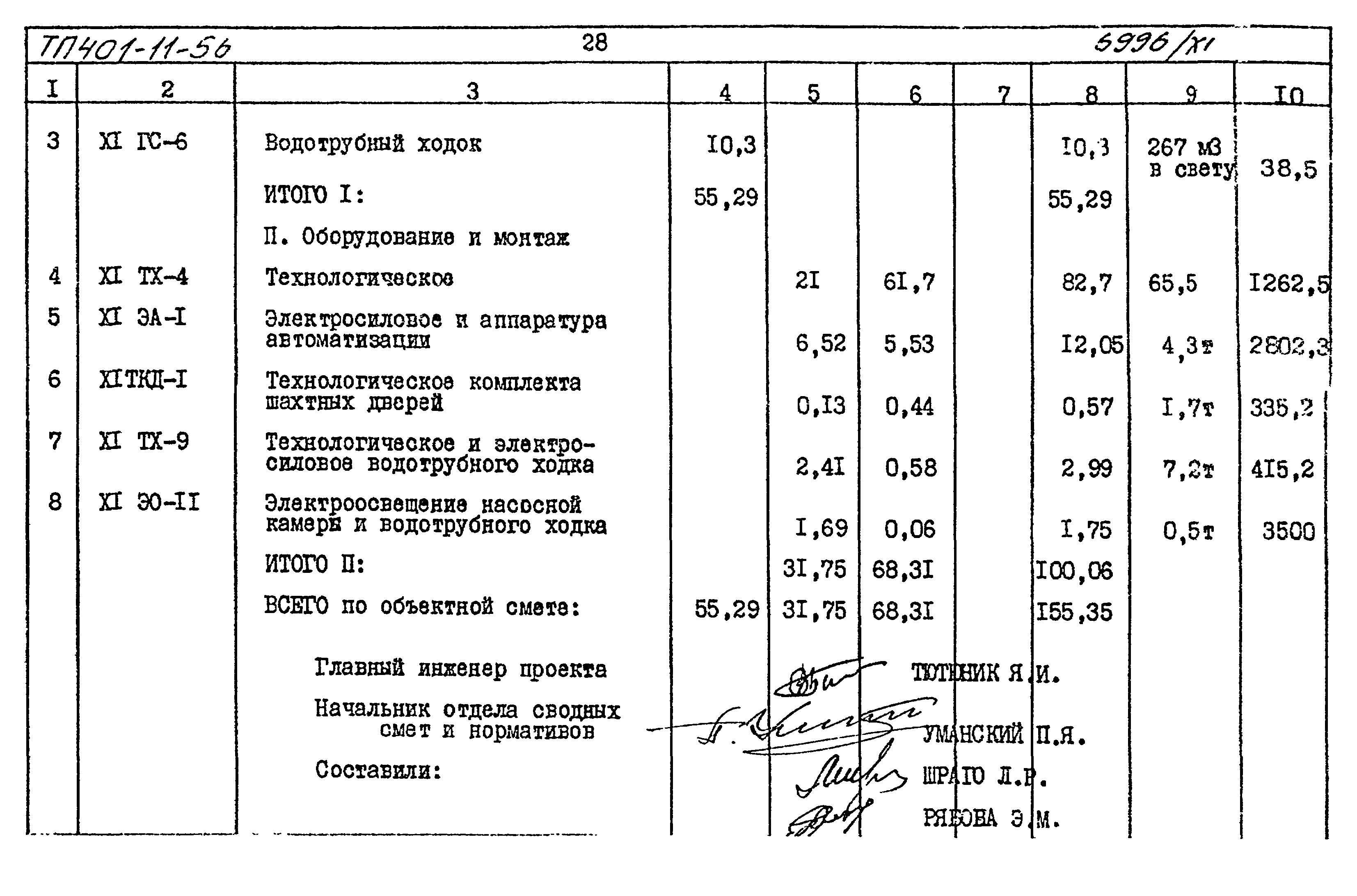 Типовой проект 401-11-56
