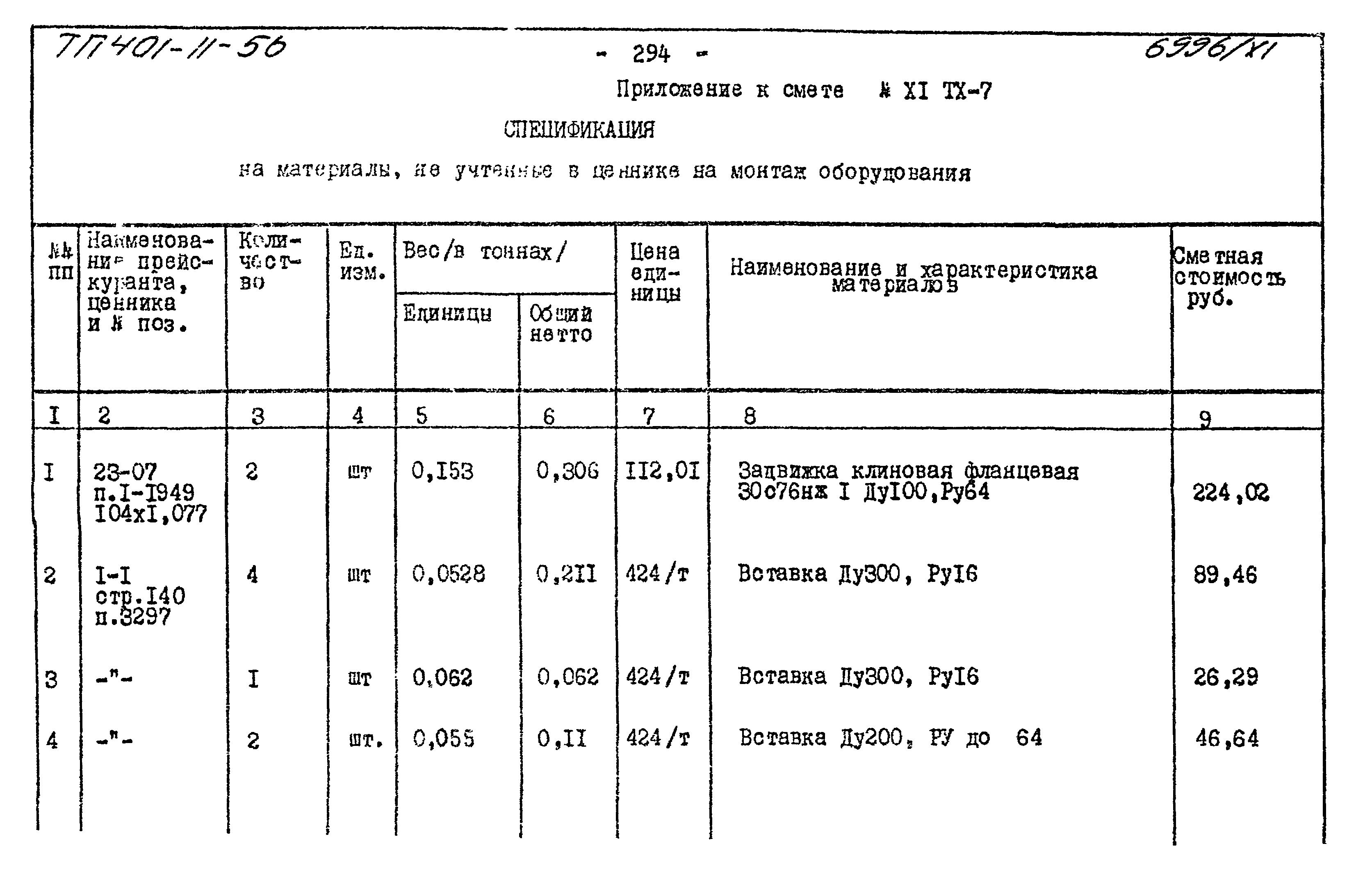 Типовой проект 401-11-56