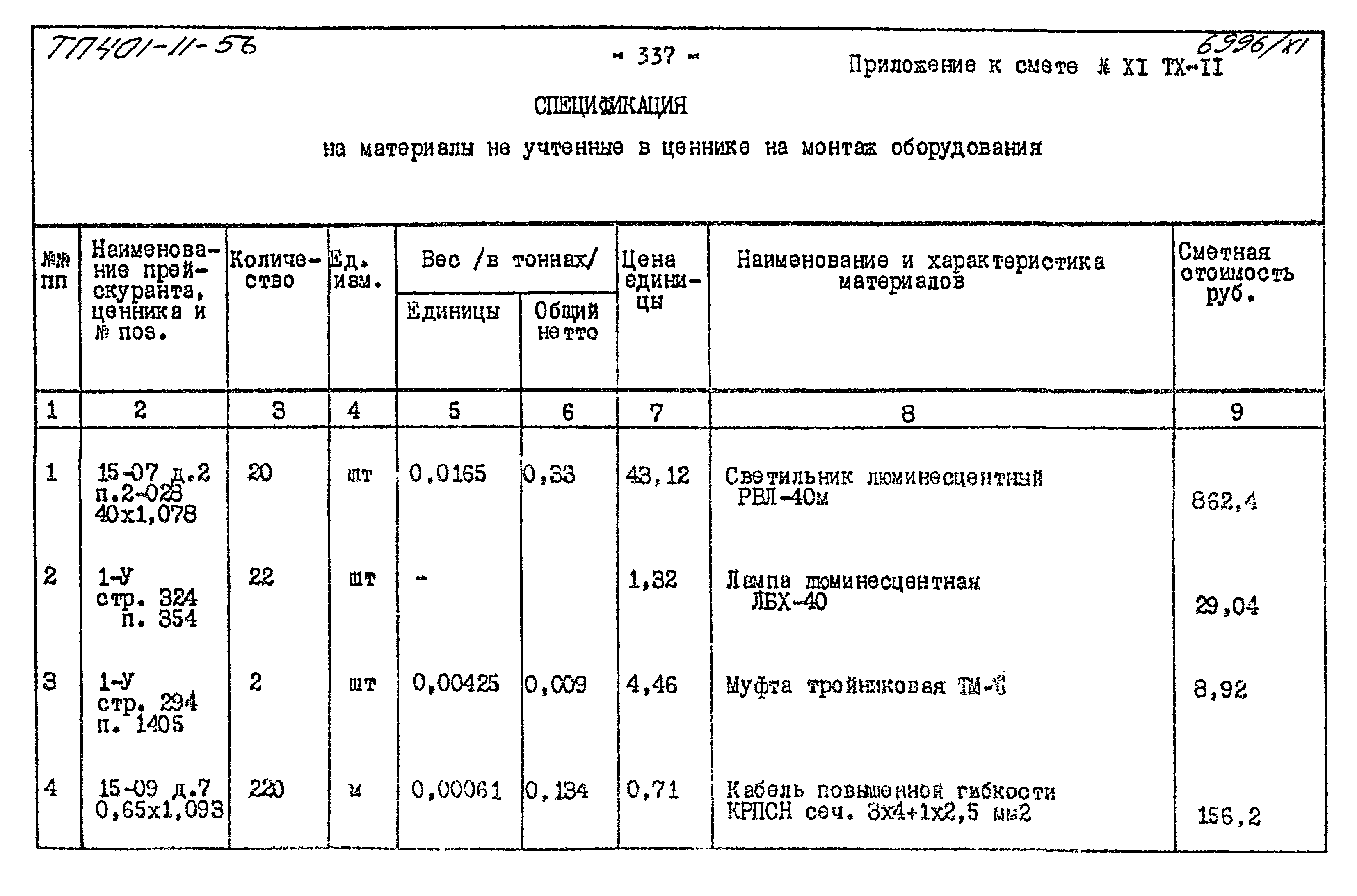 Типовой проект 401-11-56