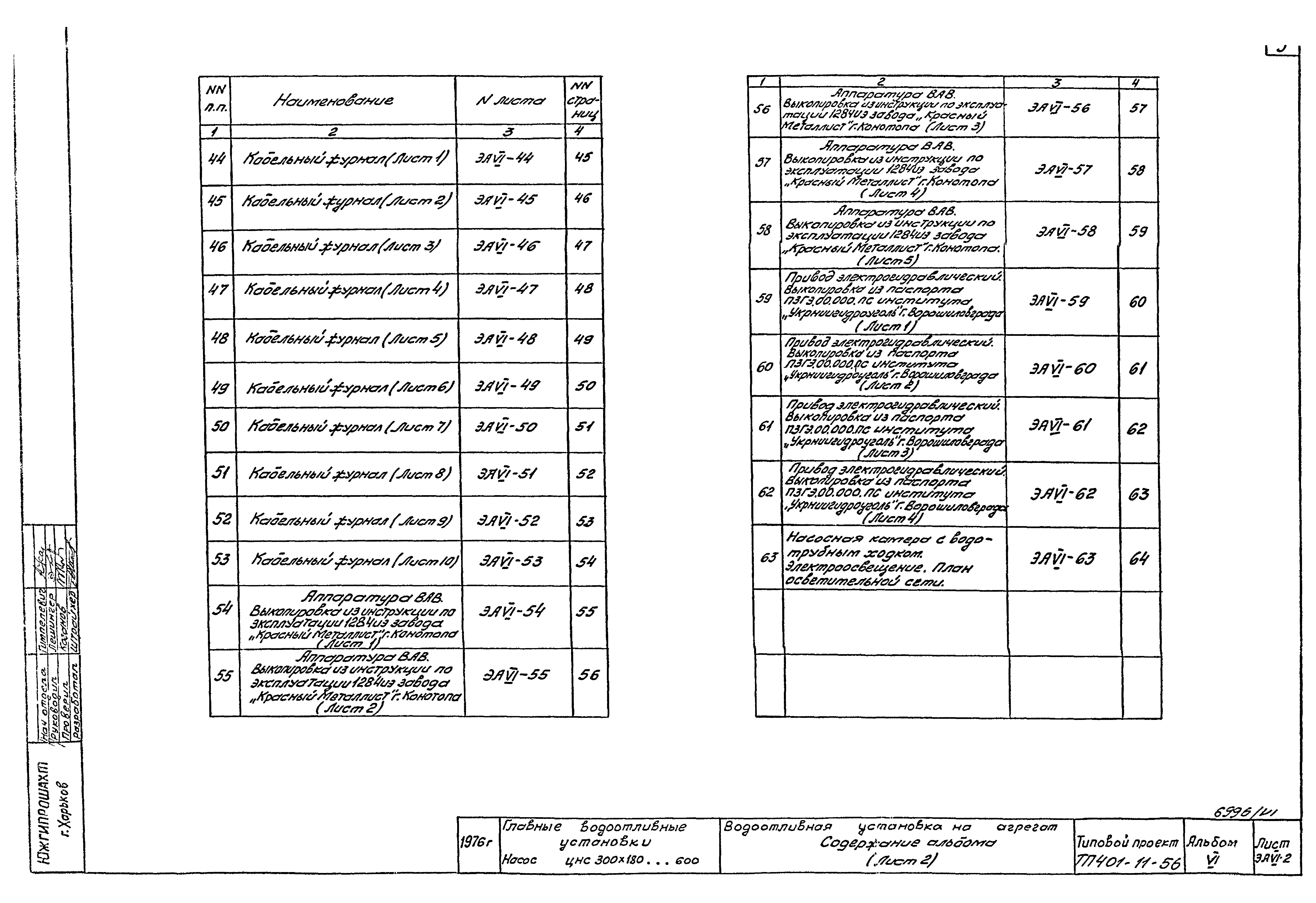 Типовой проект 401-11-56