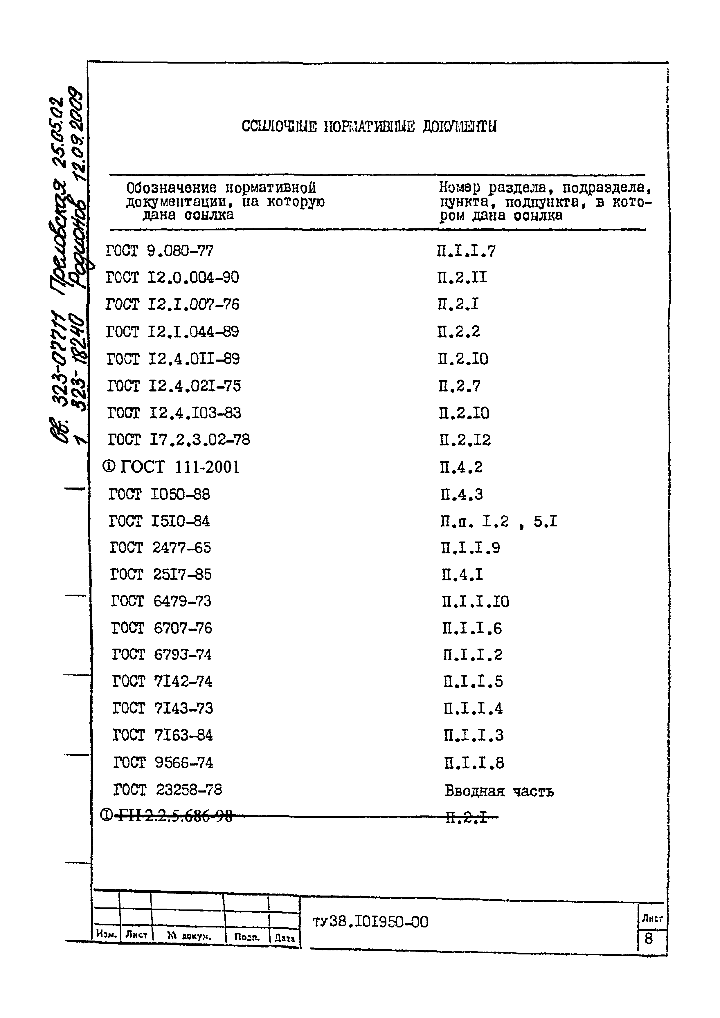 ТУ 38.101950-00