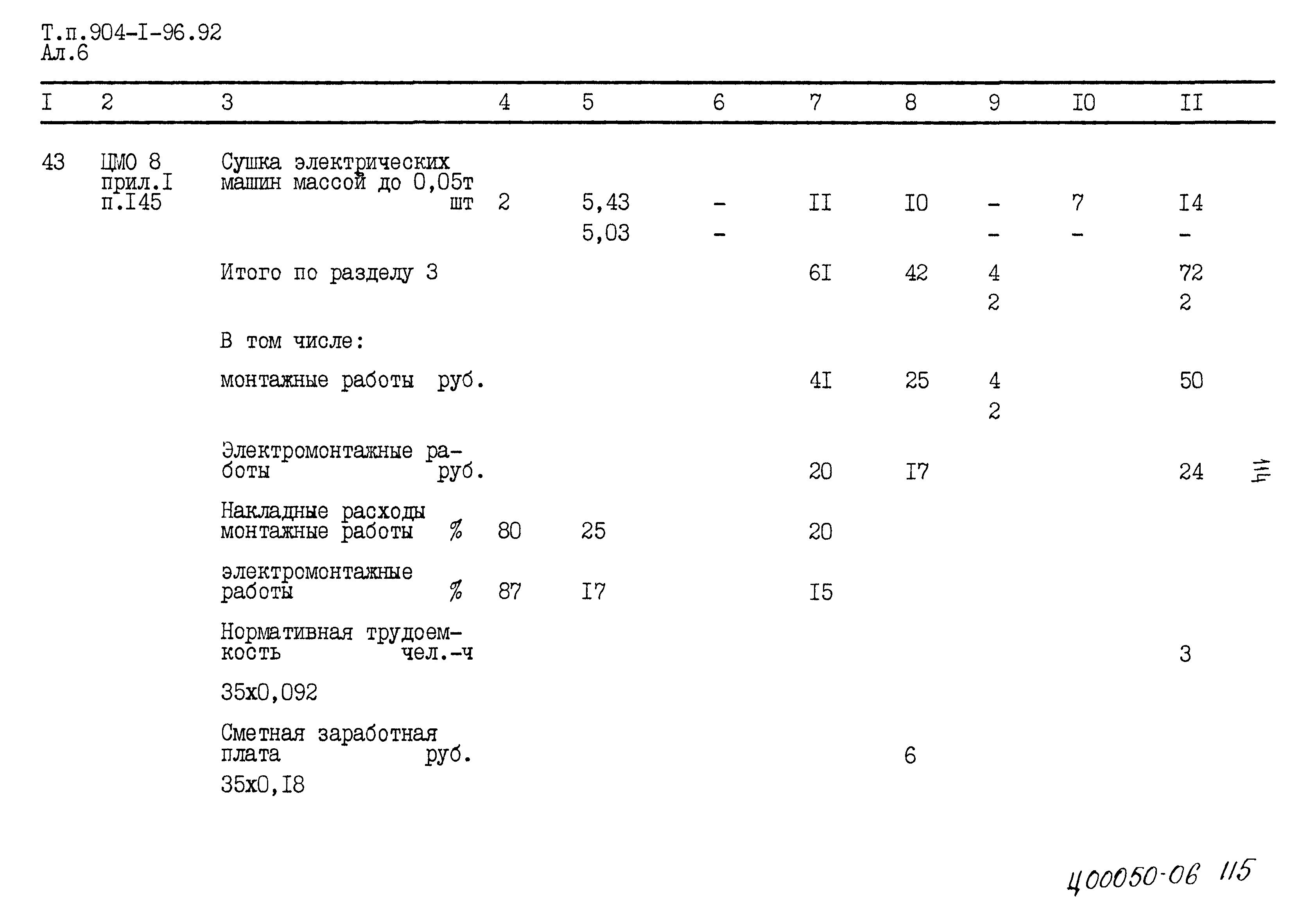 Типовой проект 904-1-96.92