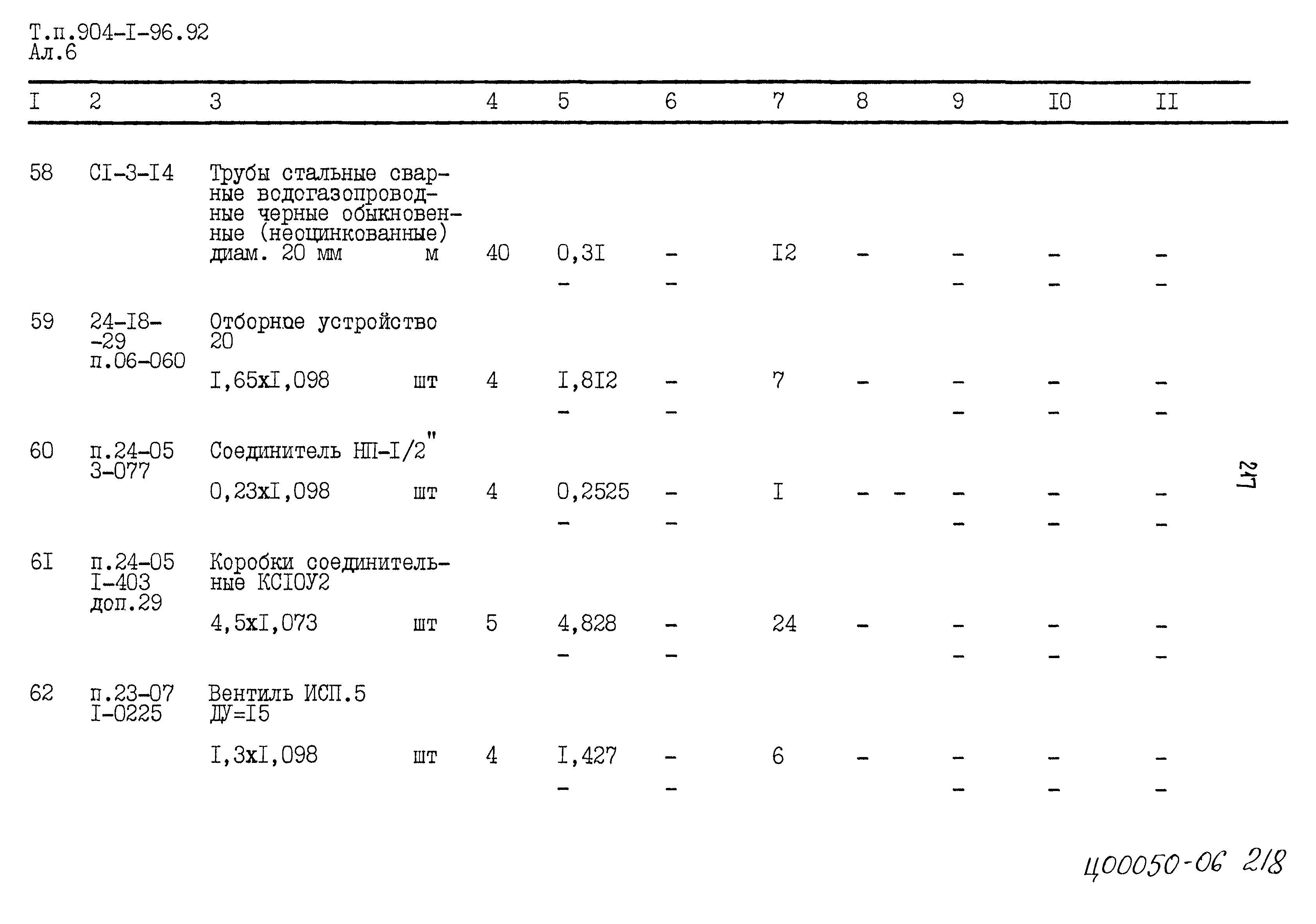 Типовой проект 904-1-96.92