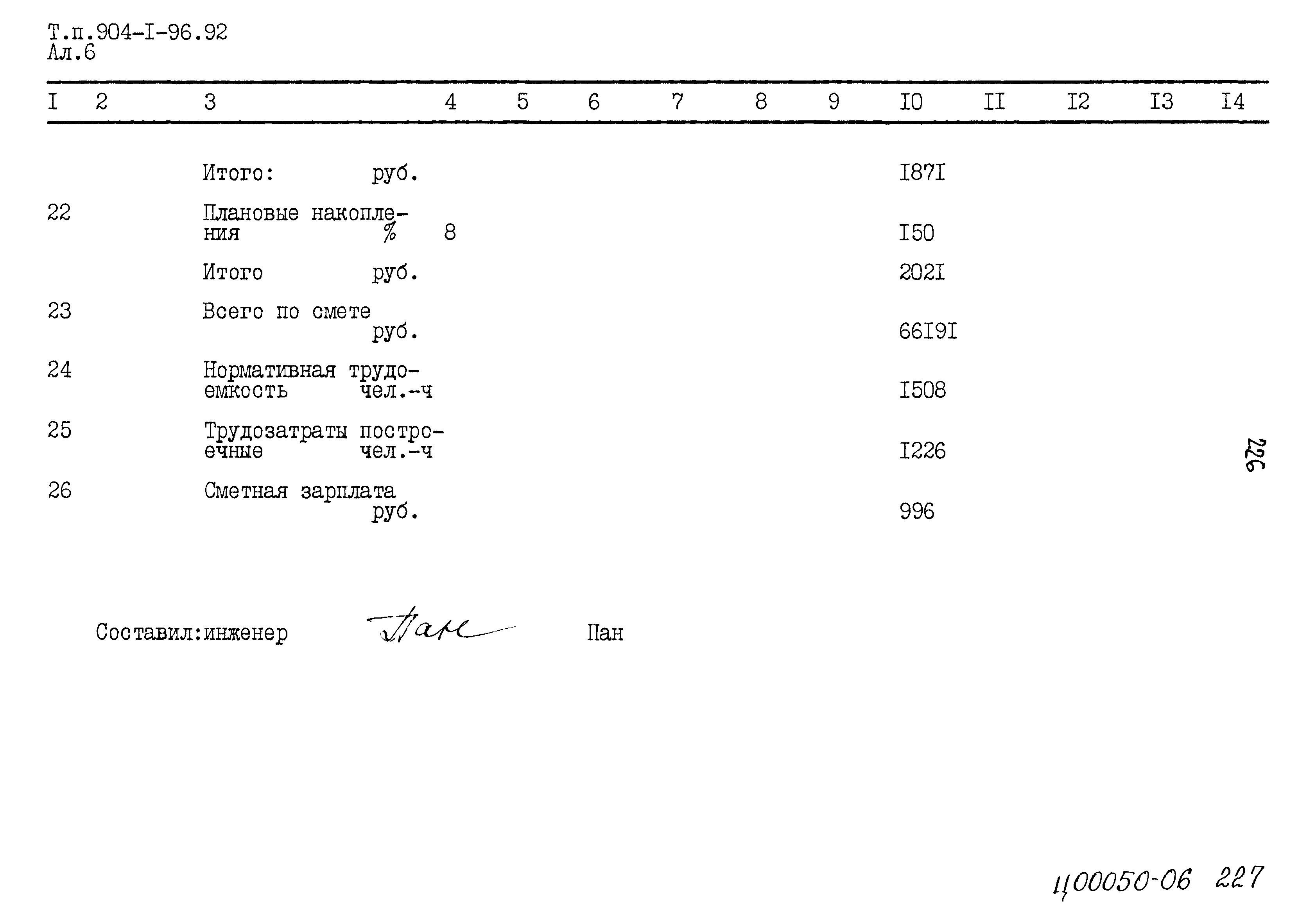 Типовой проект 904-1-96.92