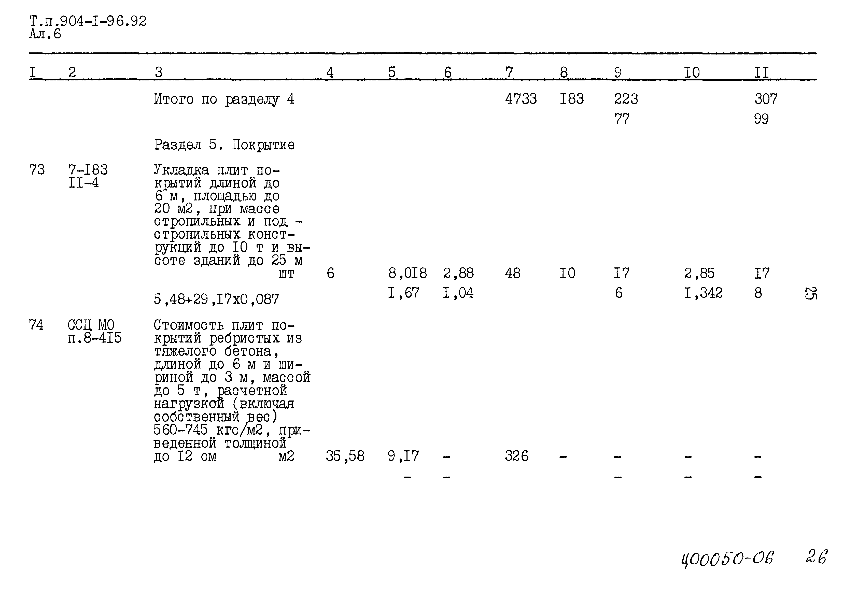 Типовой проект 904-1-96.92