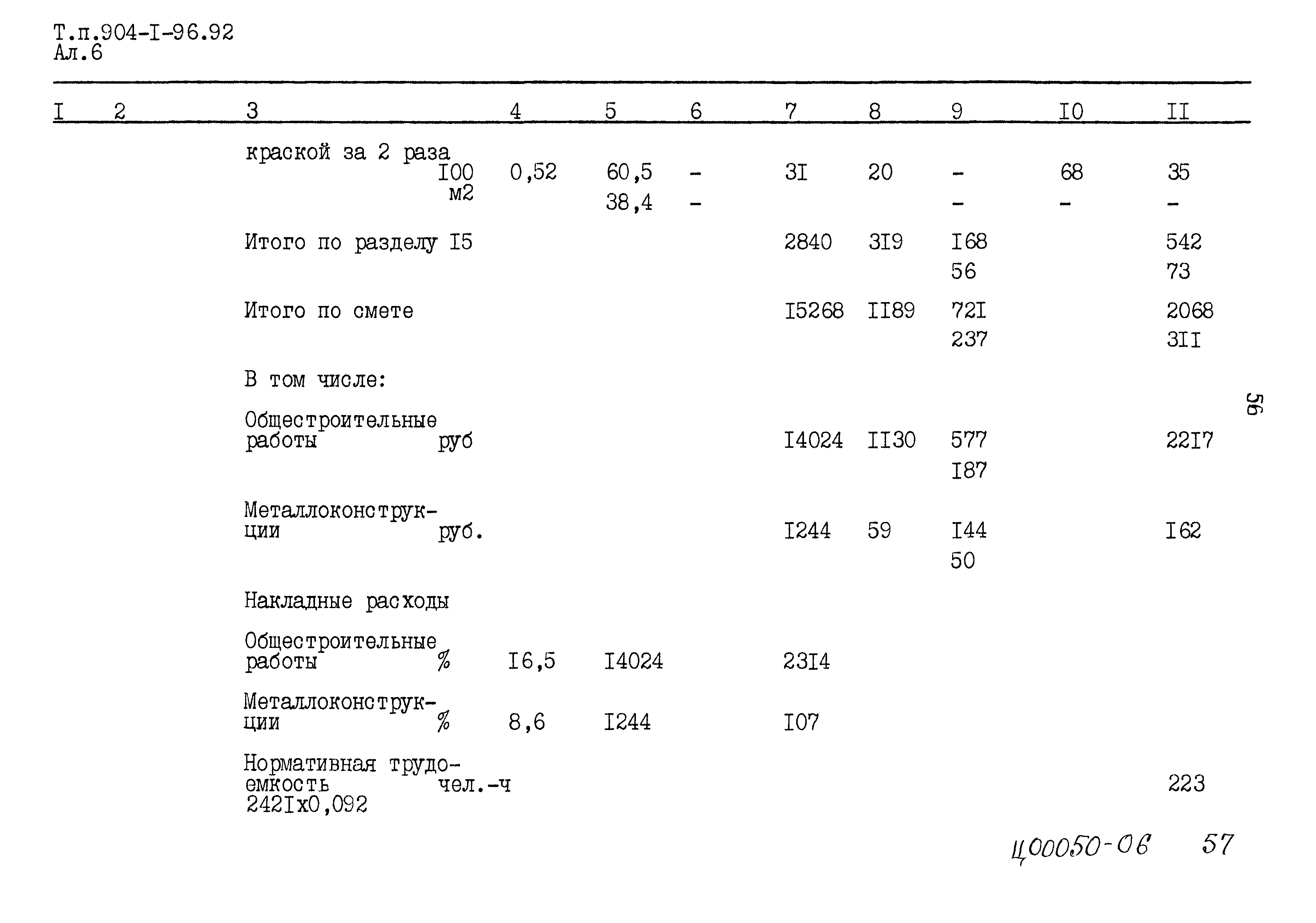 Типовой проект 904-1-96.92