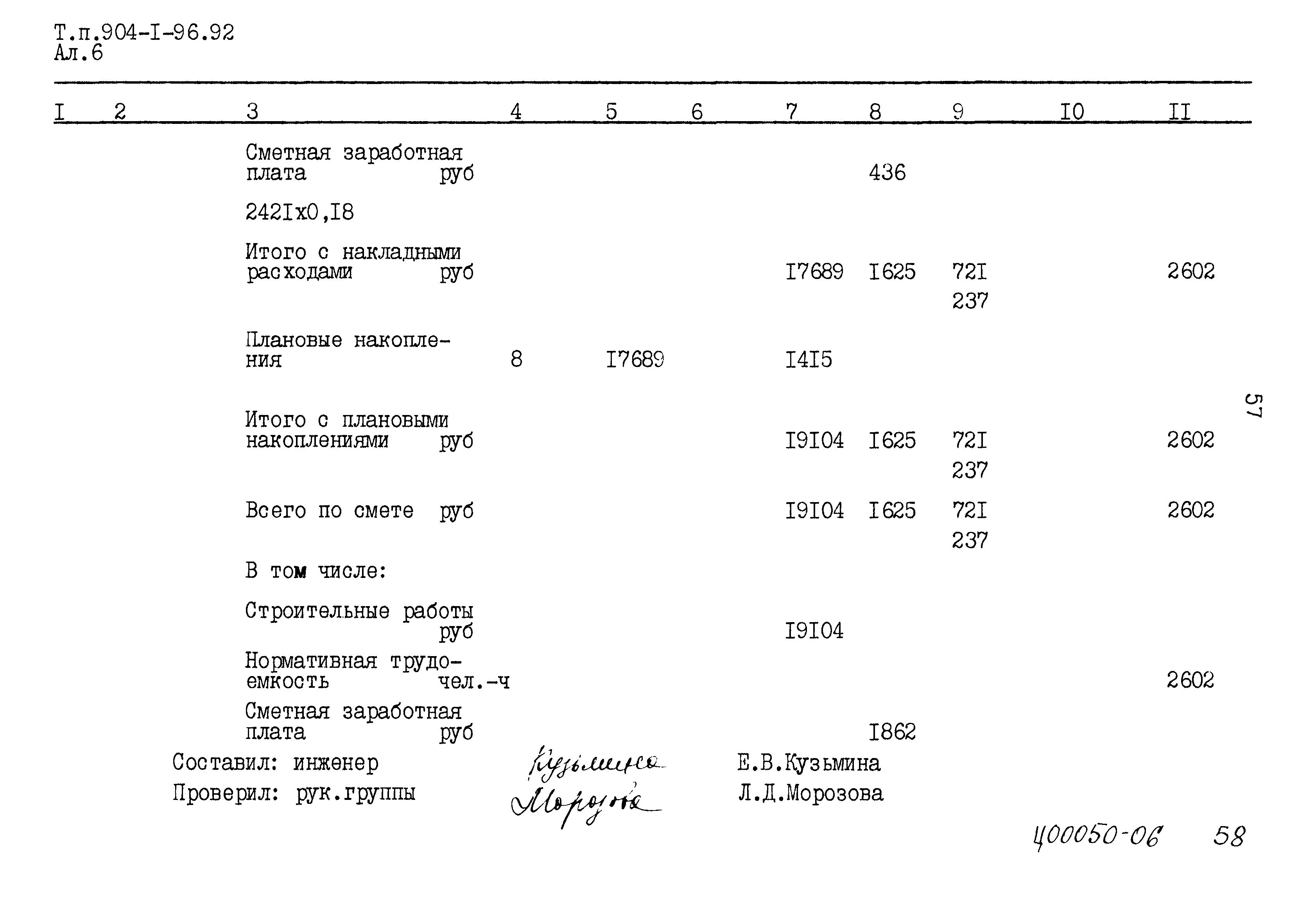 Типовой проект 904-1-96.92