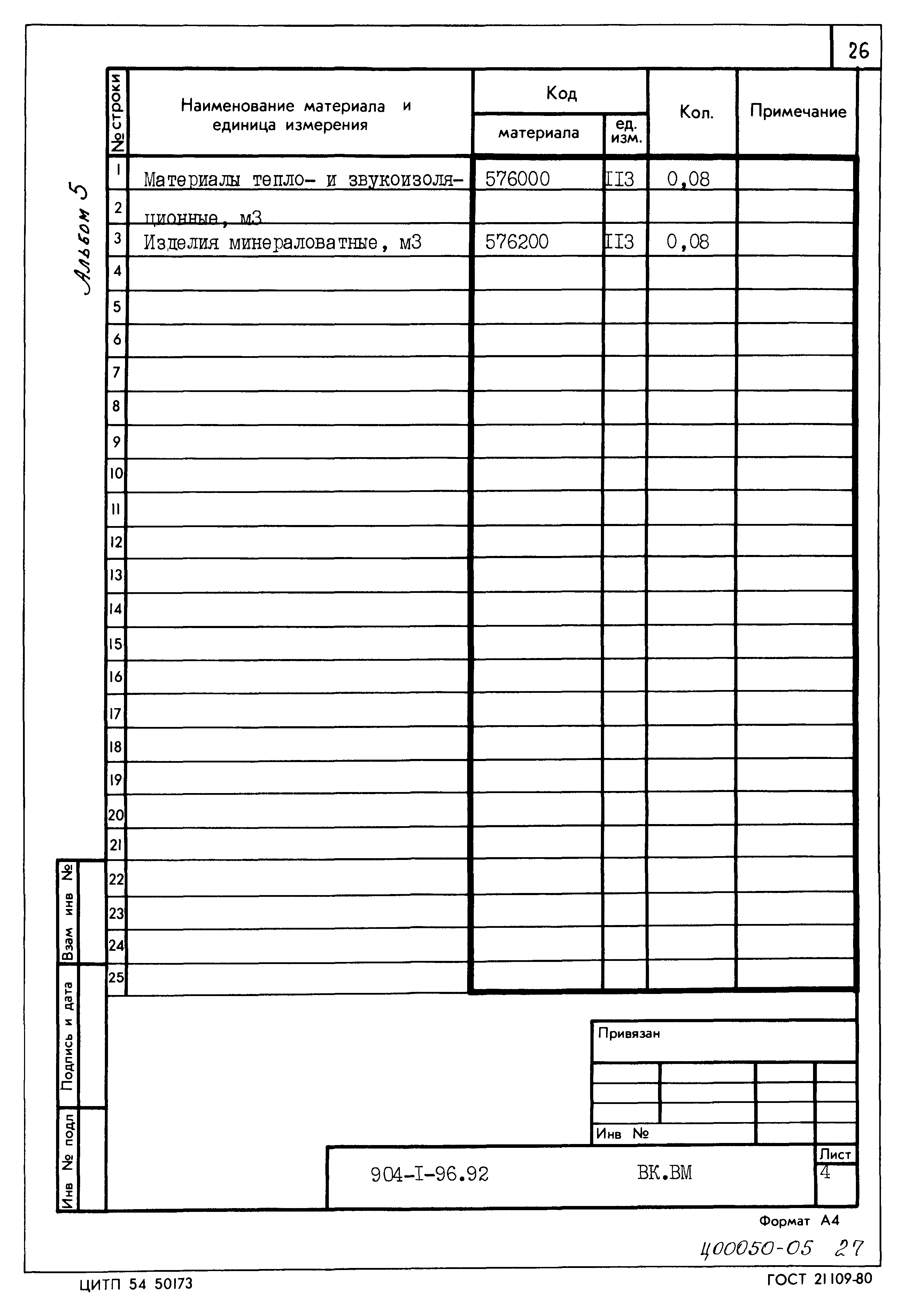 Типовой проект 904-1-96.92