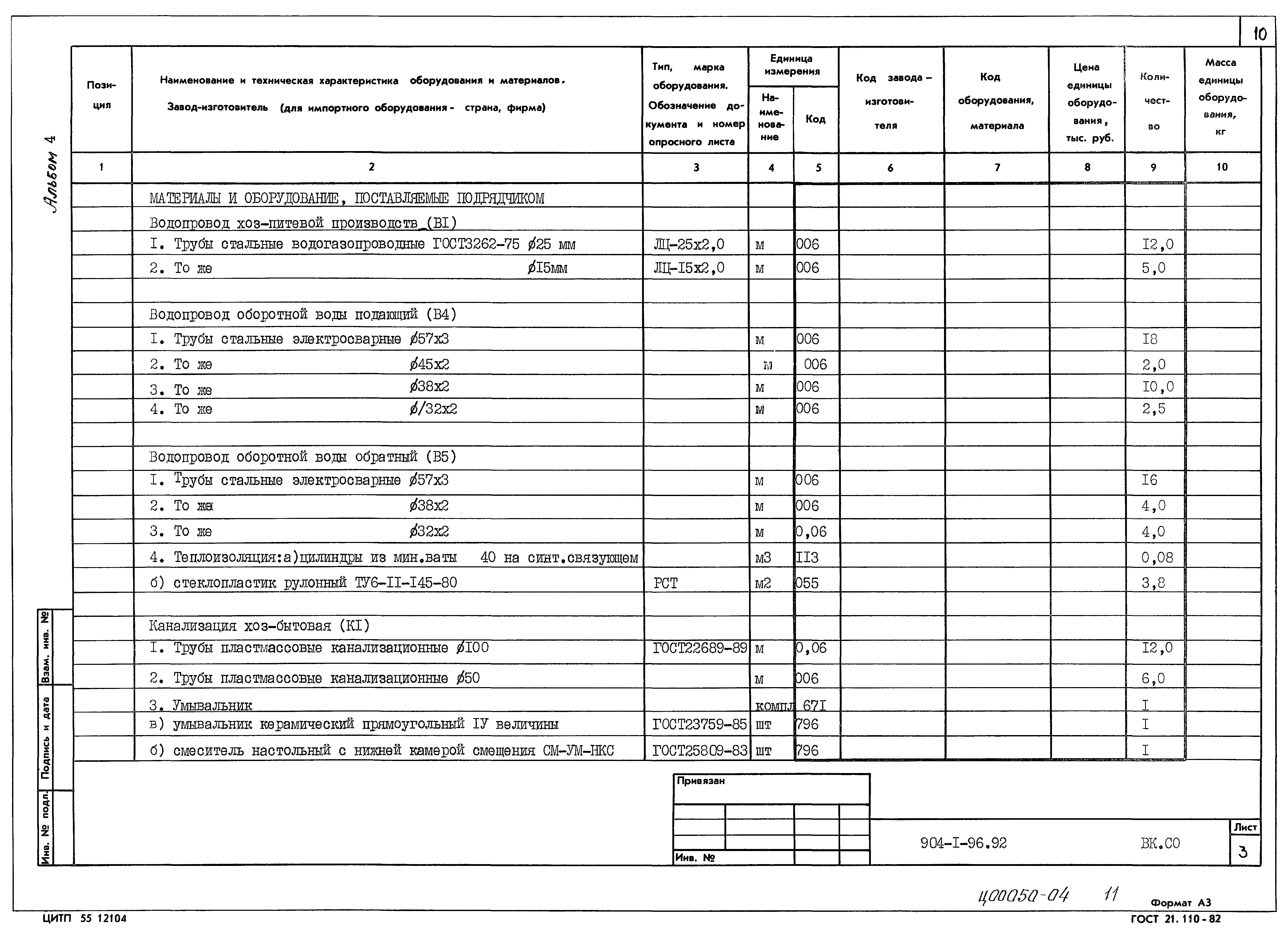 Типовой проект 904-1-96.92