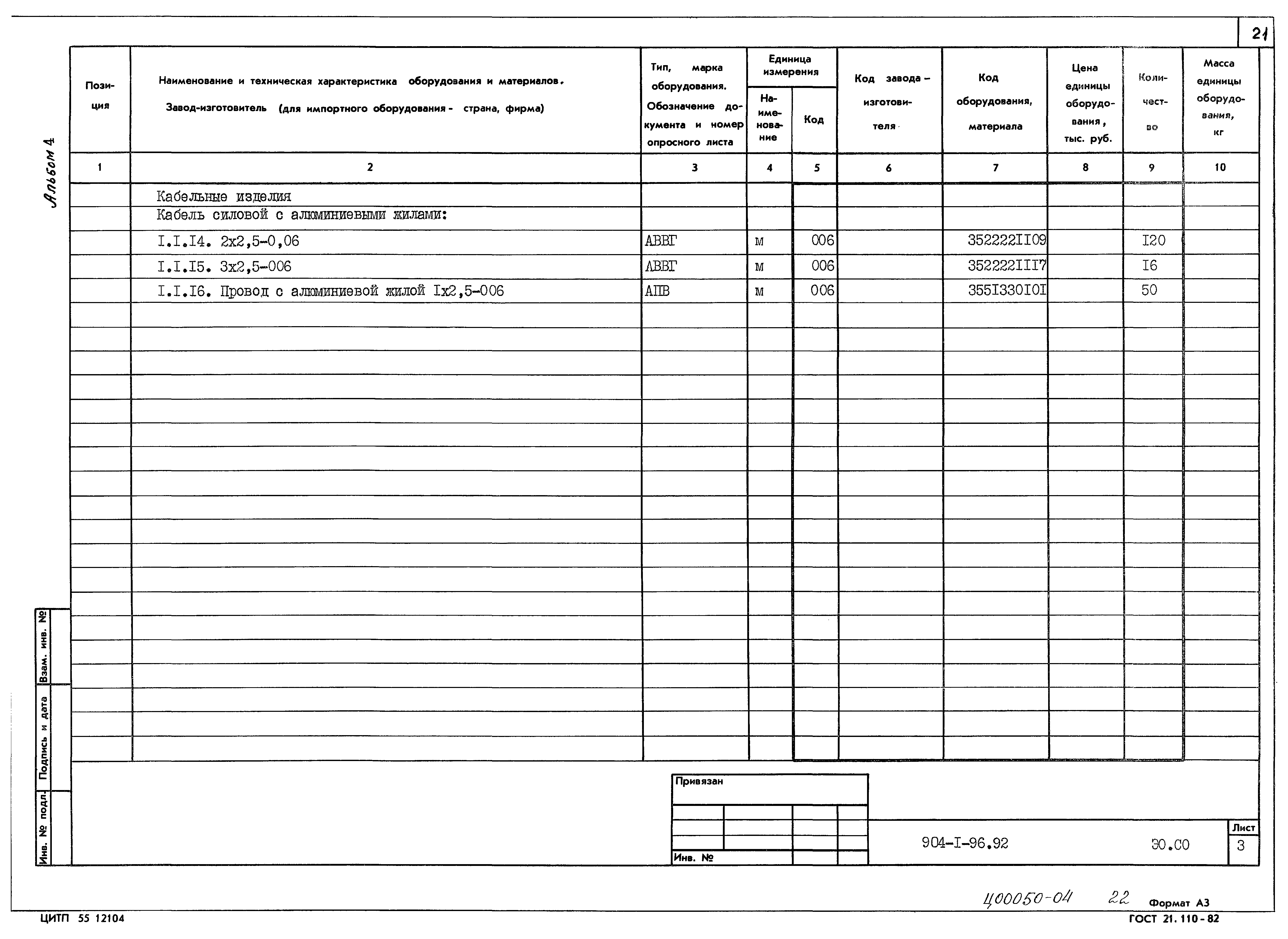 Типовой проект 904-1-96.92