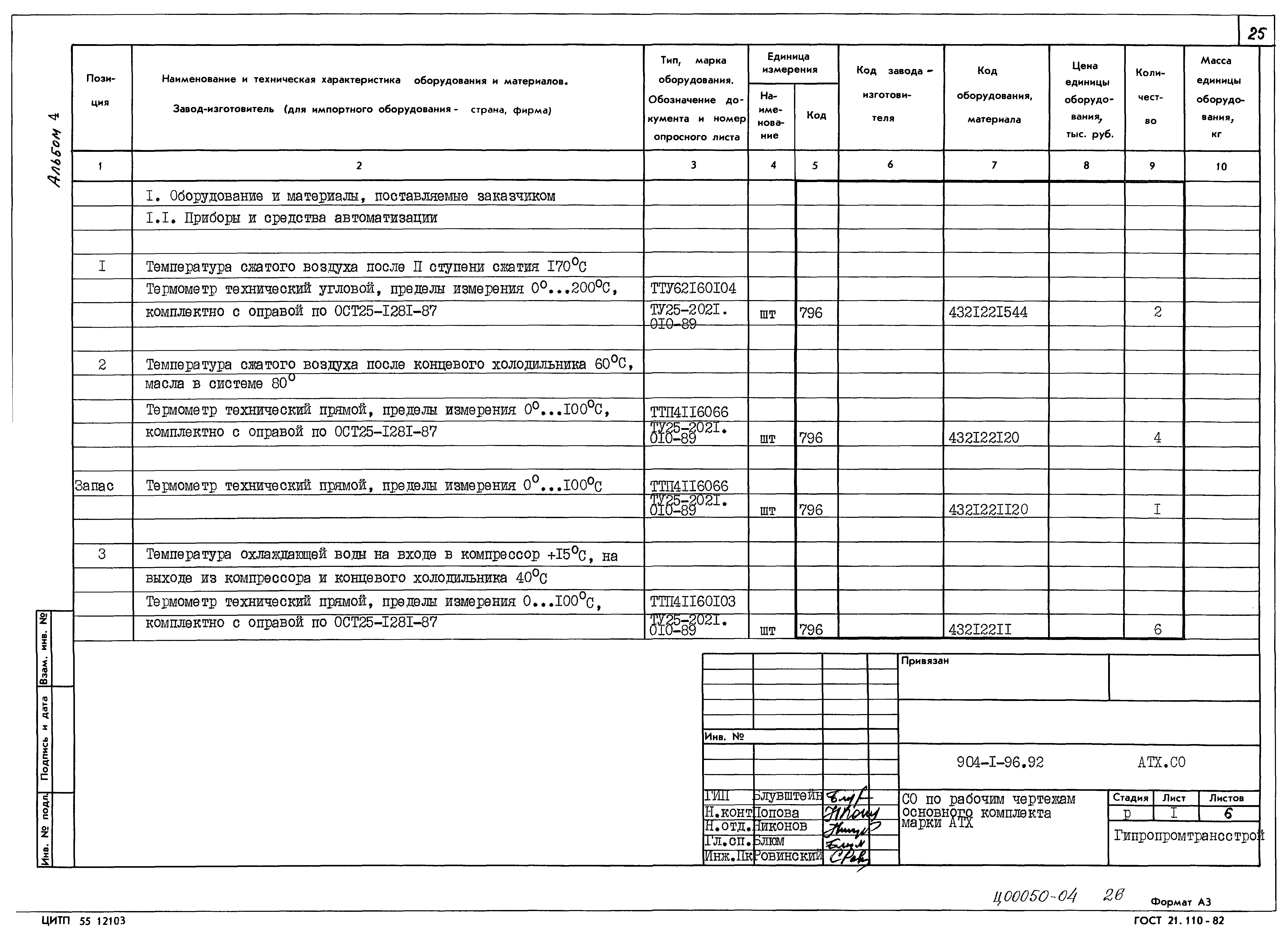 Типовой проект 904-1-96.92