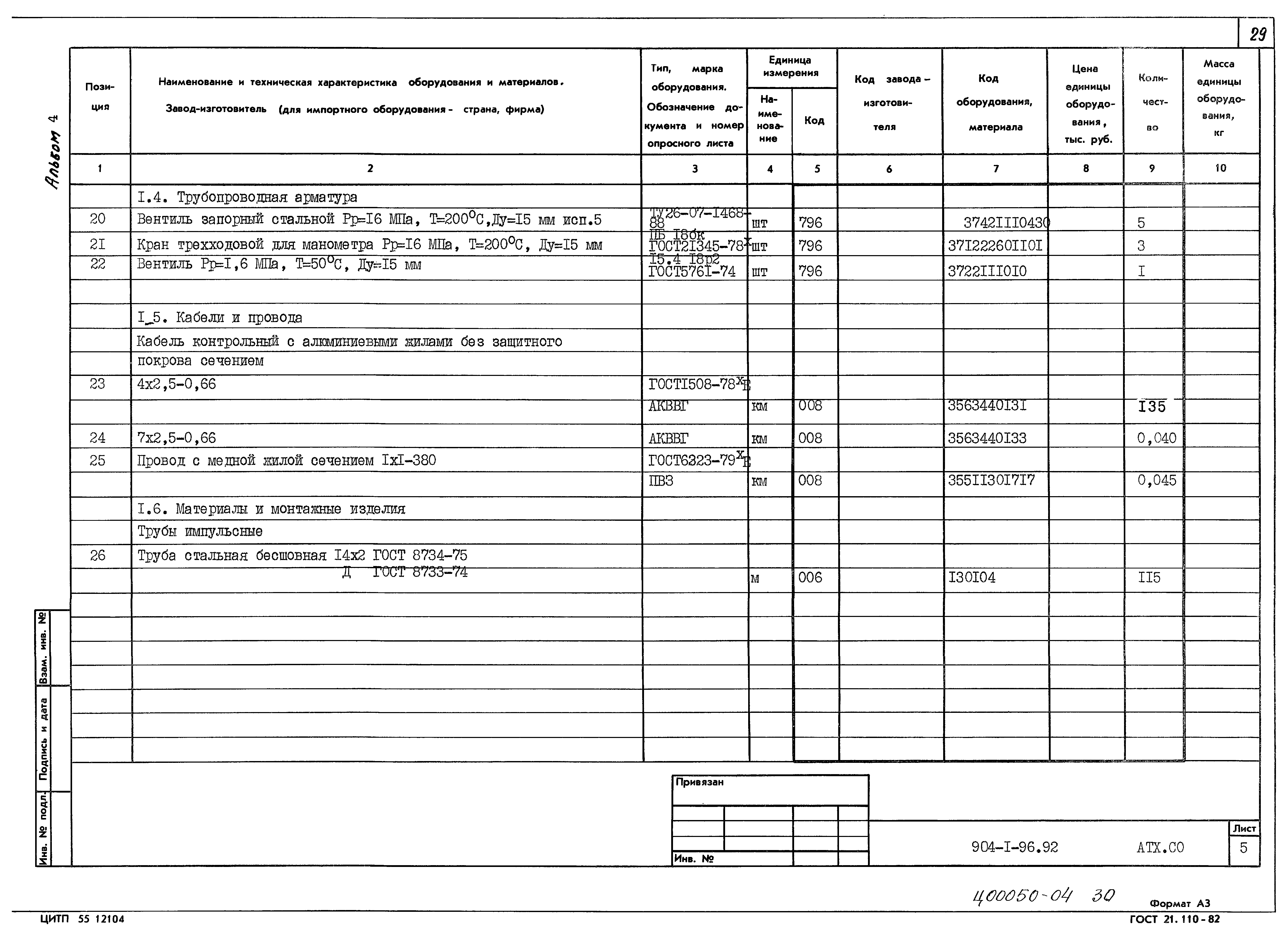 Типовой проект 904-1-96.92