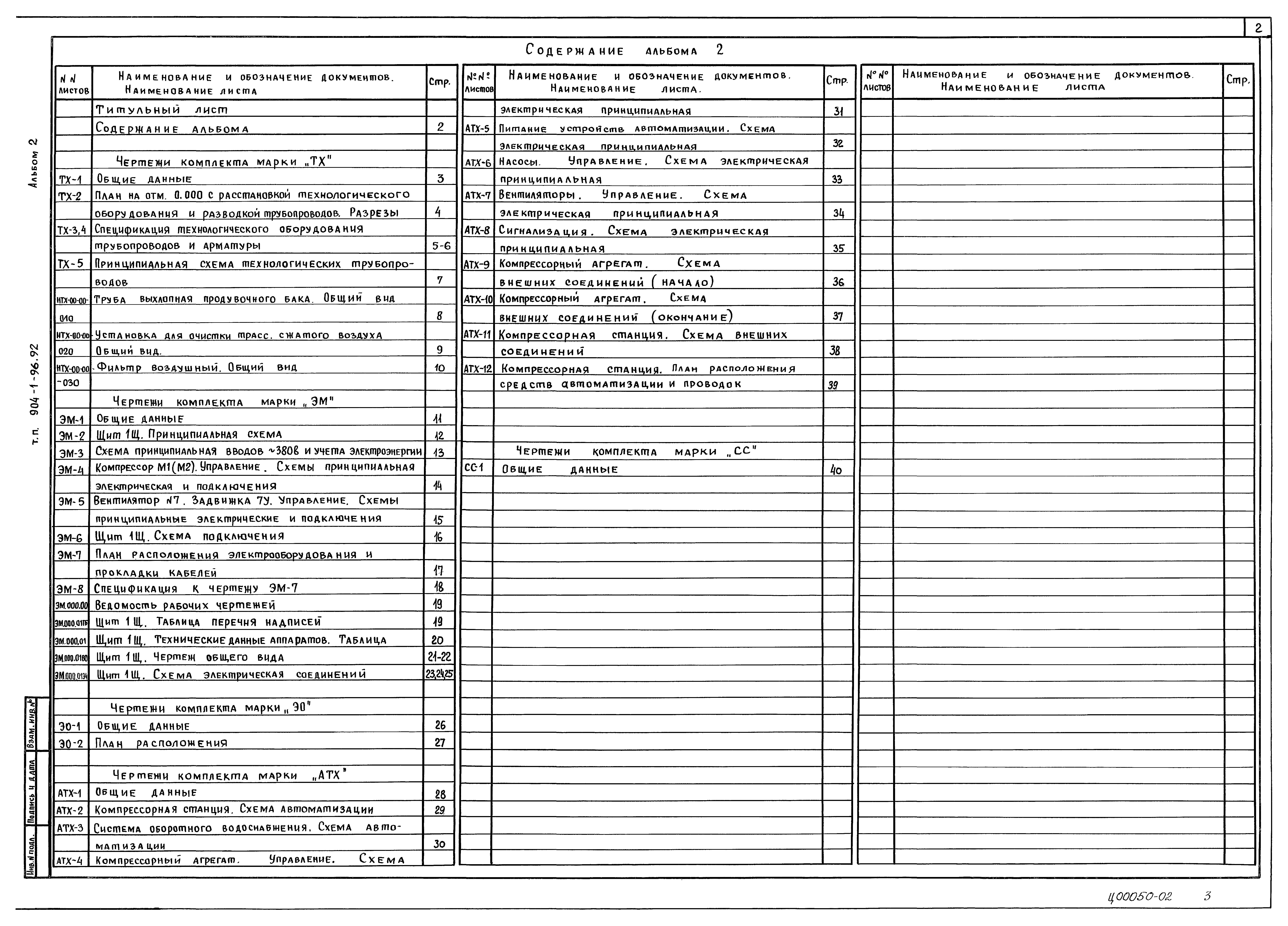 Типовой проект 904-1-96.92