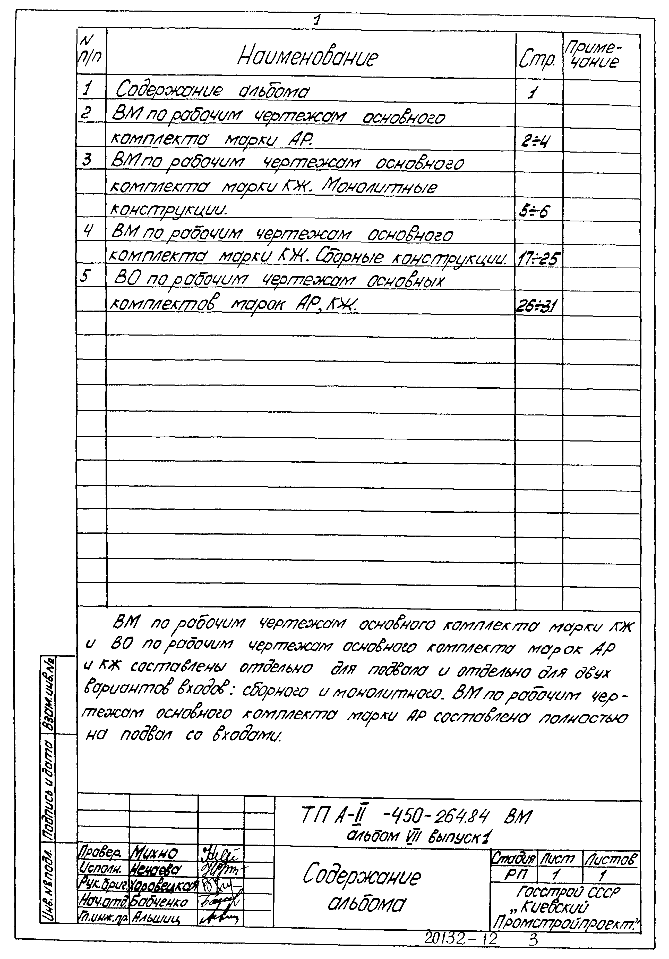 Типовой проект А-II-450-264.84