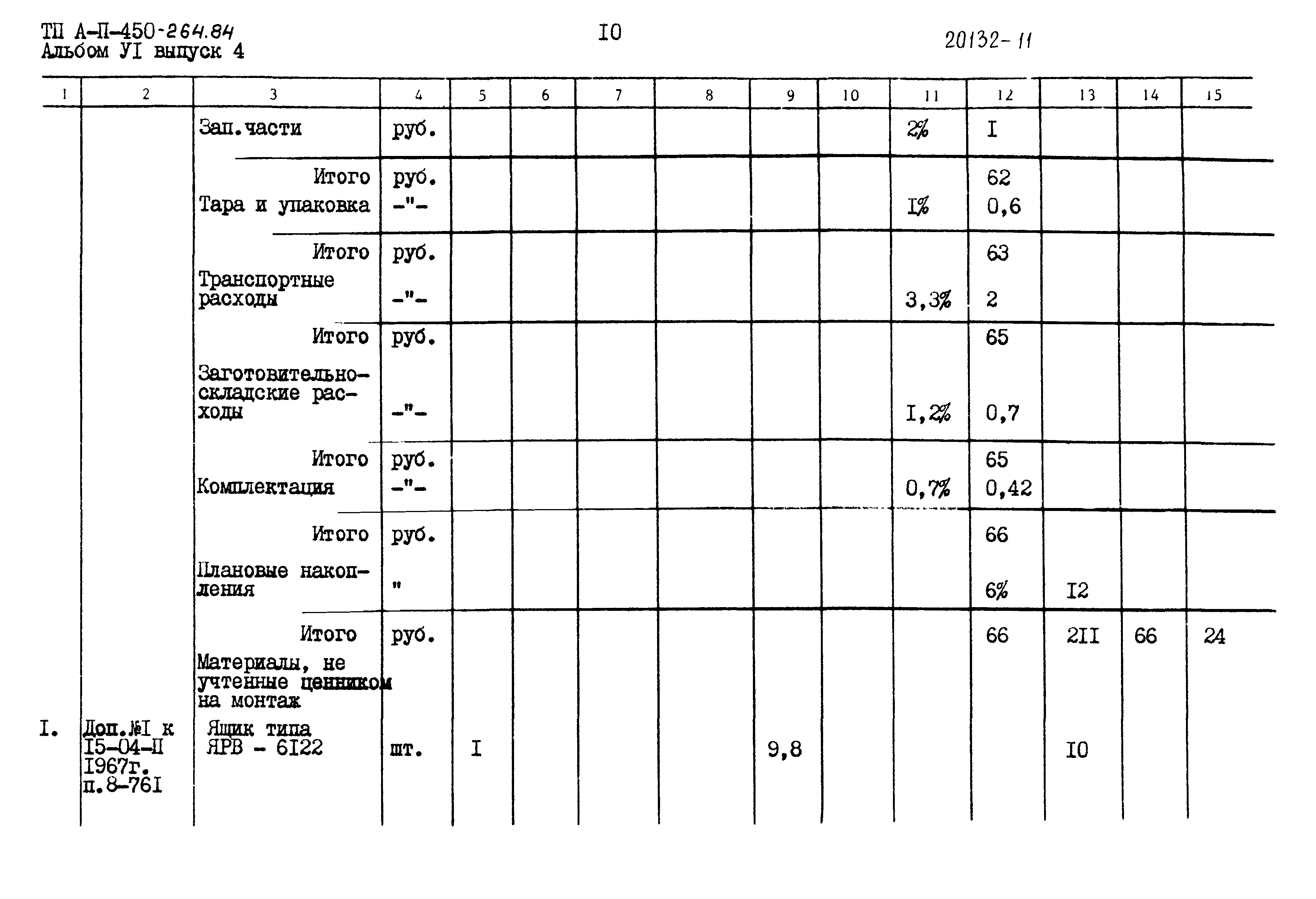 Типовой проект А-II-450-264.84
