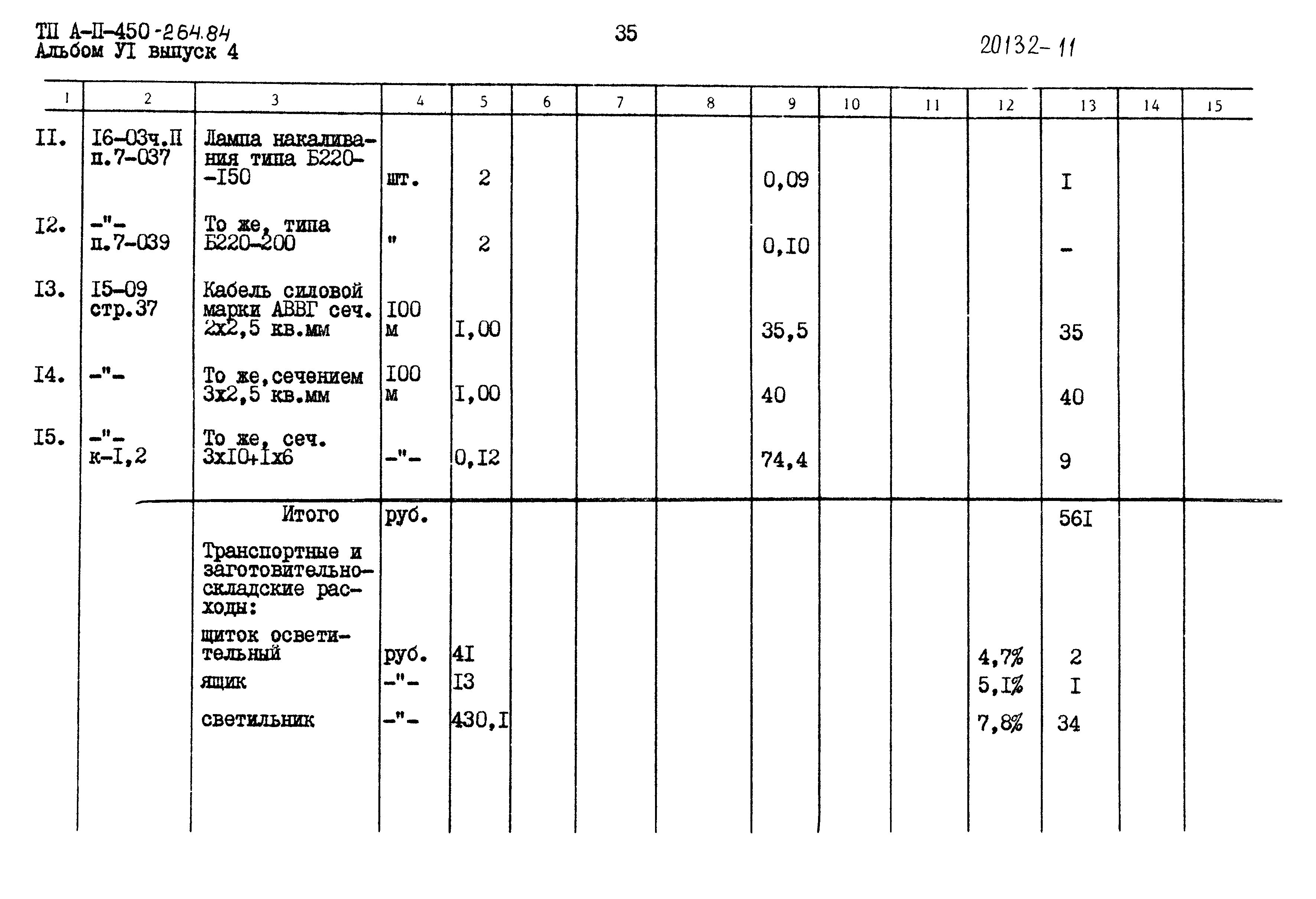 Типовой проект А-II-450-264.84