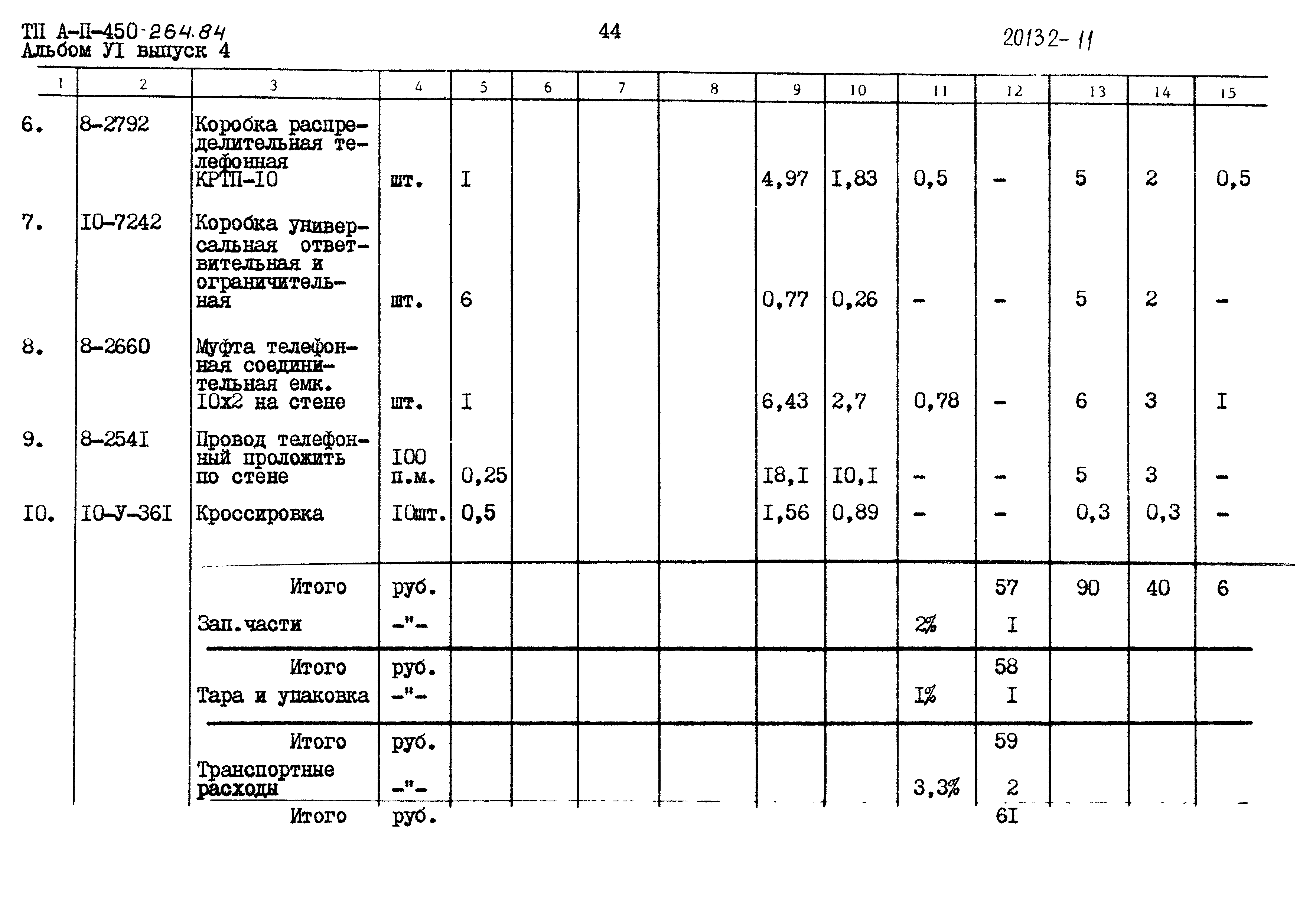 Типовой проект А-II-450-264.84